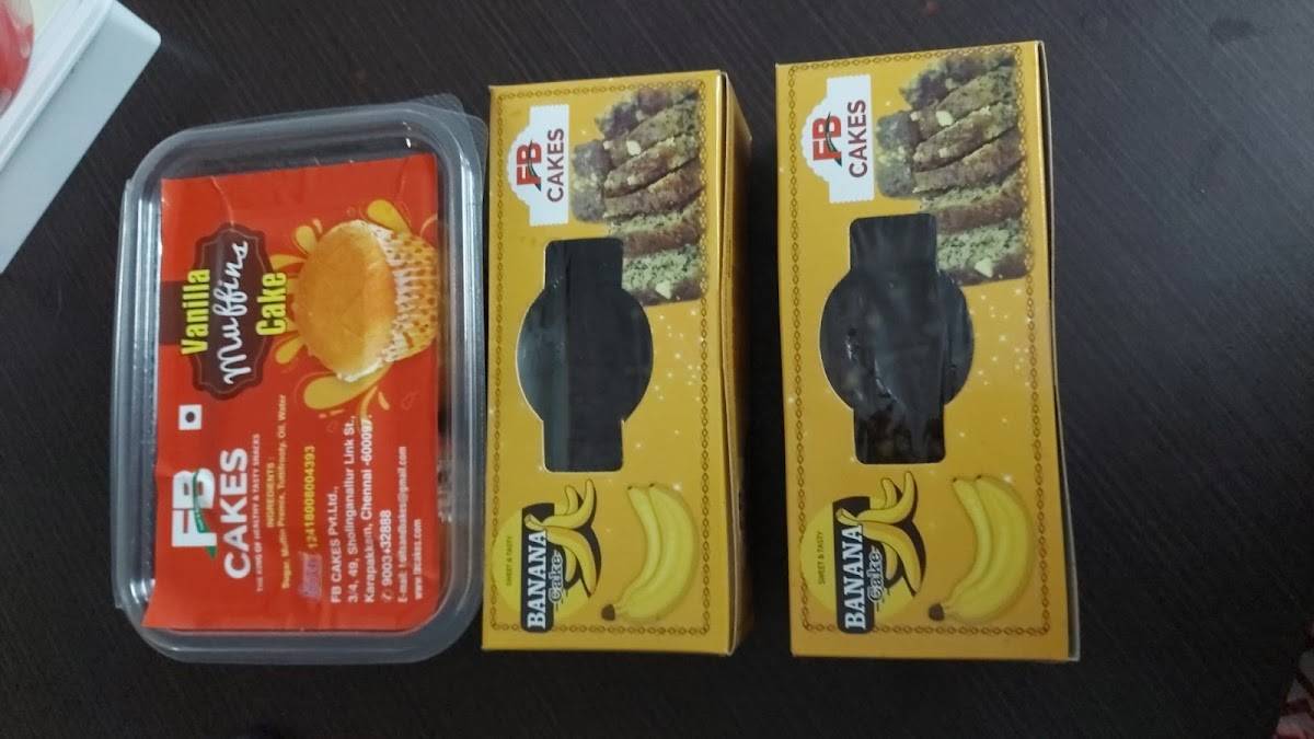 FB Cakes Anna Nagar menu