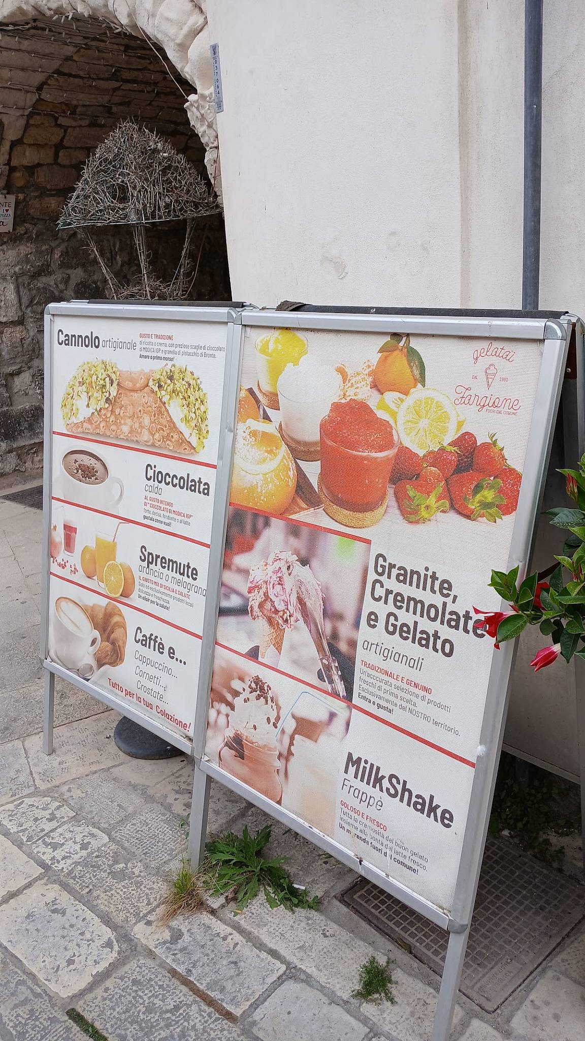 Menu di Fargione • Modica Bassa • Bar & Gelateria 