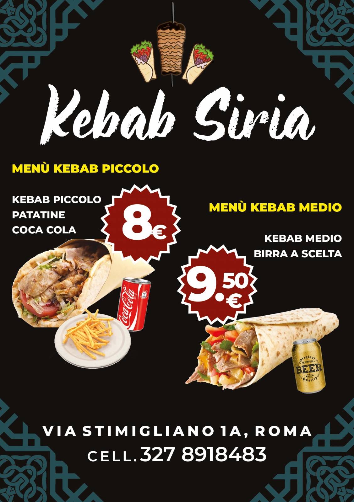 Menu di Kebab SIRIA 