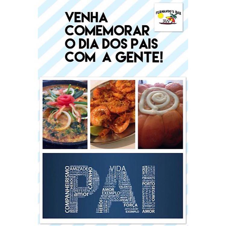 Fernando’s Bar - Restaurante de Frutos do Mar - Pedra de Guaratiba cardápio