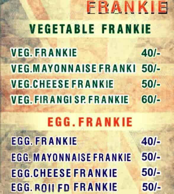 Firangi Frankie menu