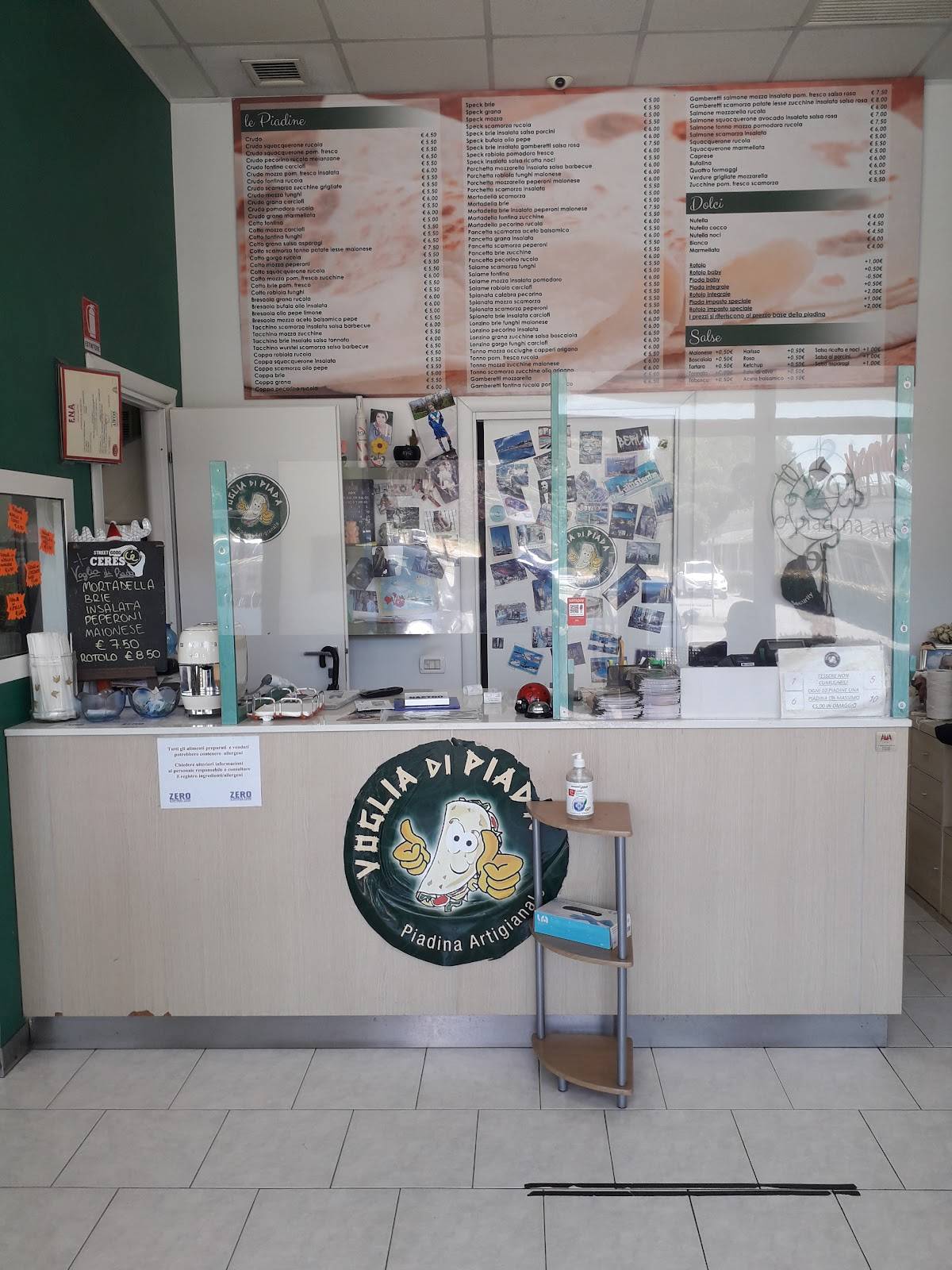 Menu di Voglia Di Piada 