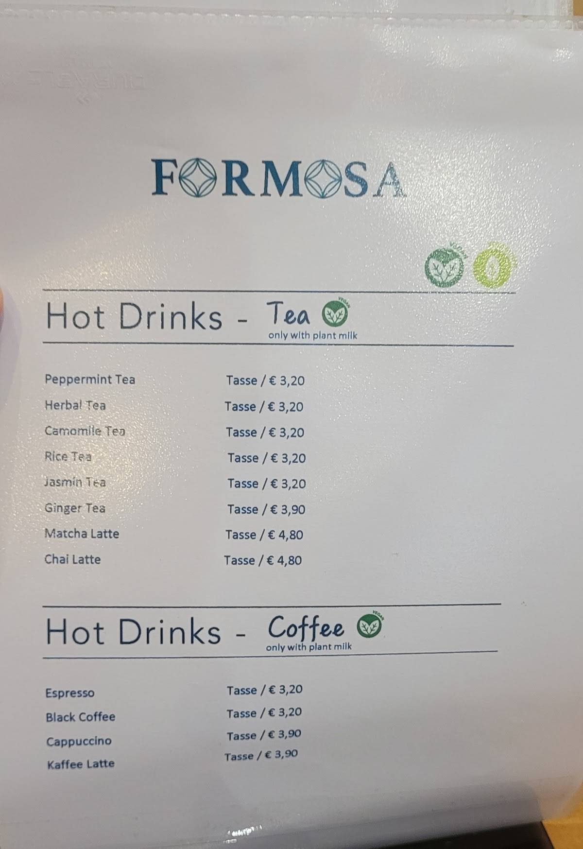 Menu de Formosa Food