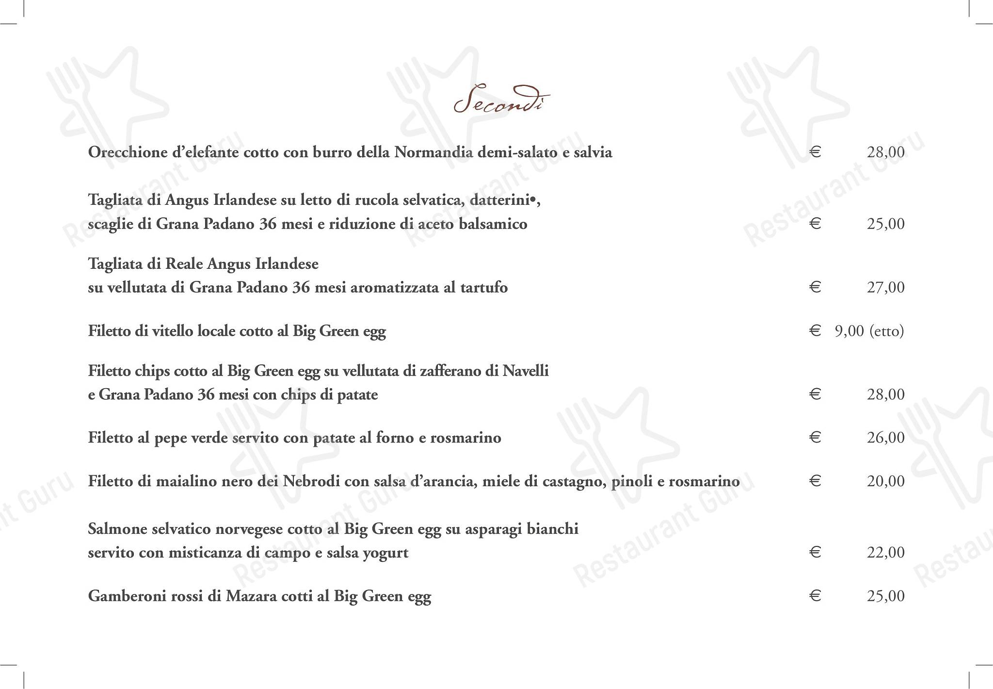 菜单 per Foscolo Tre in Palermo