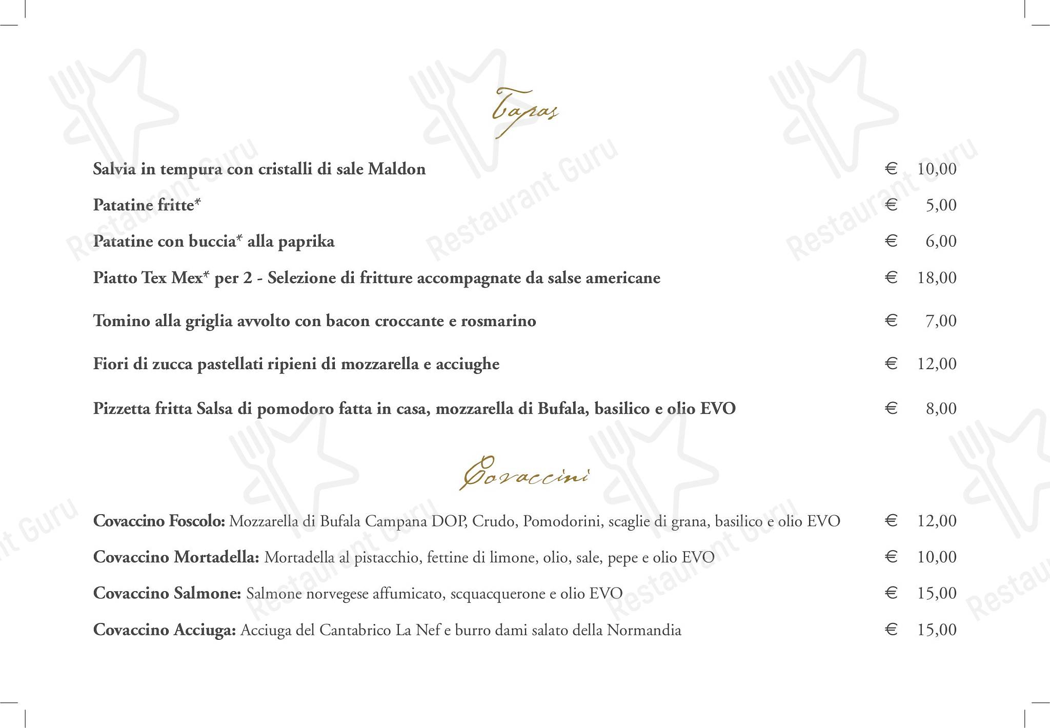 菜单 per Foscolo Tre pizzeria