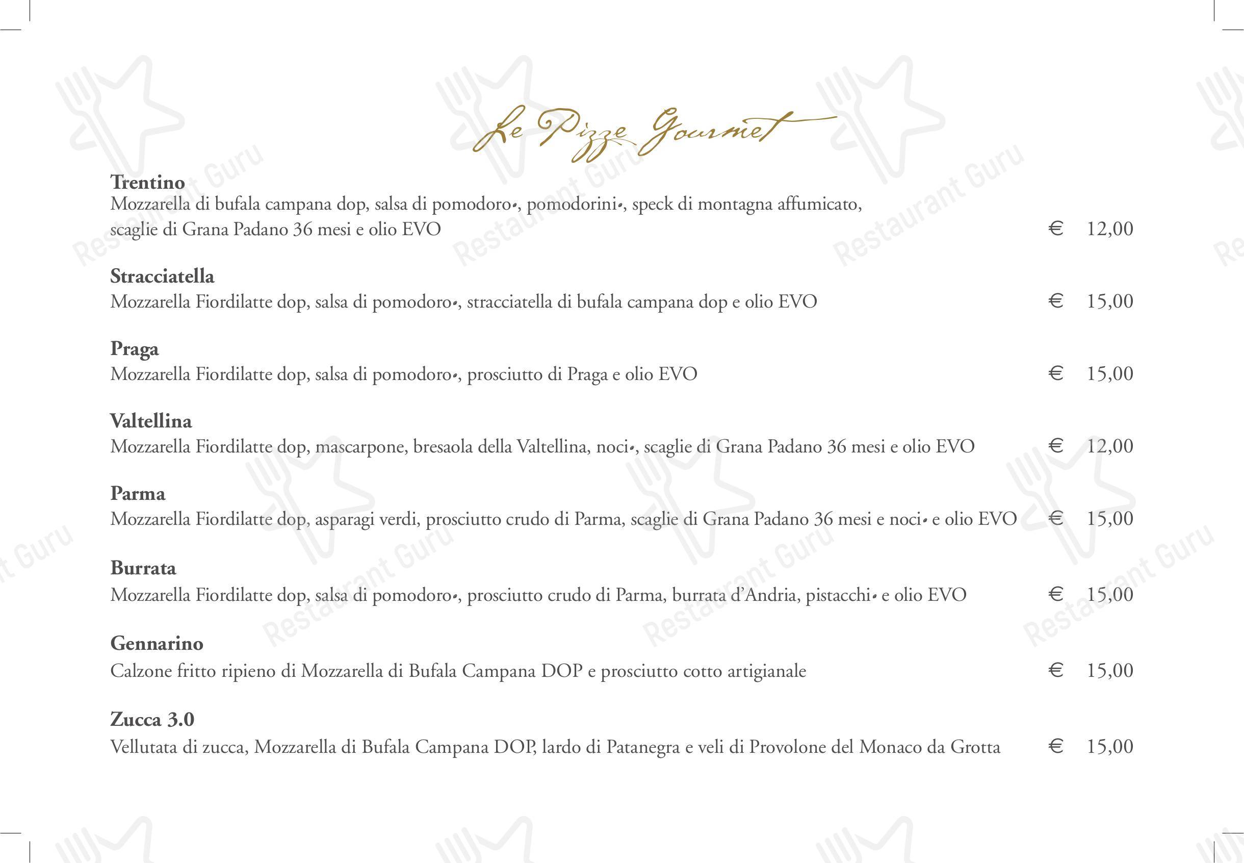 Основное меню per Foscolo Tre pizzeria