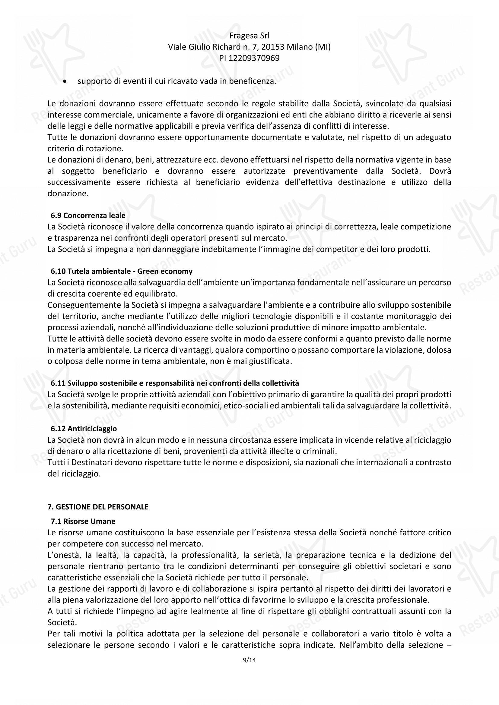 Menu per Pizzeria Frà Diavolo in Roma