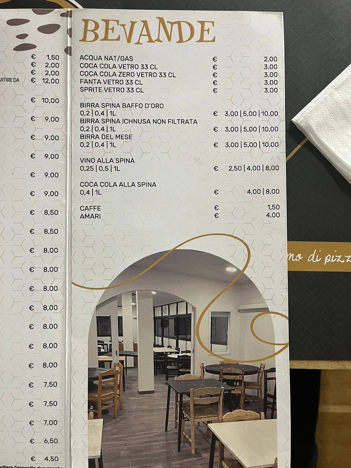 Menu di Franco pizza 