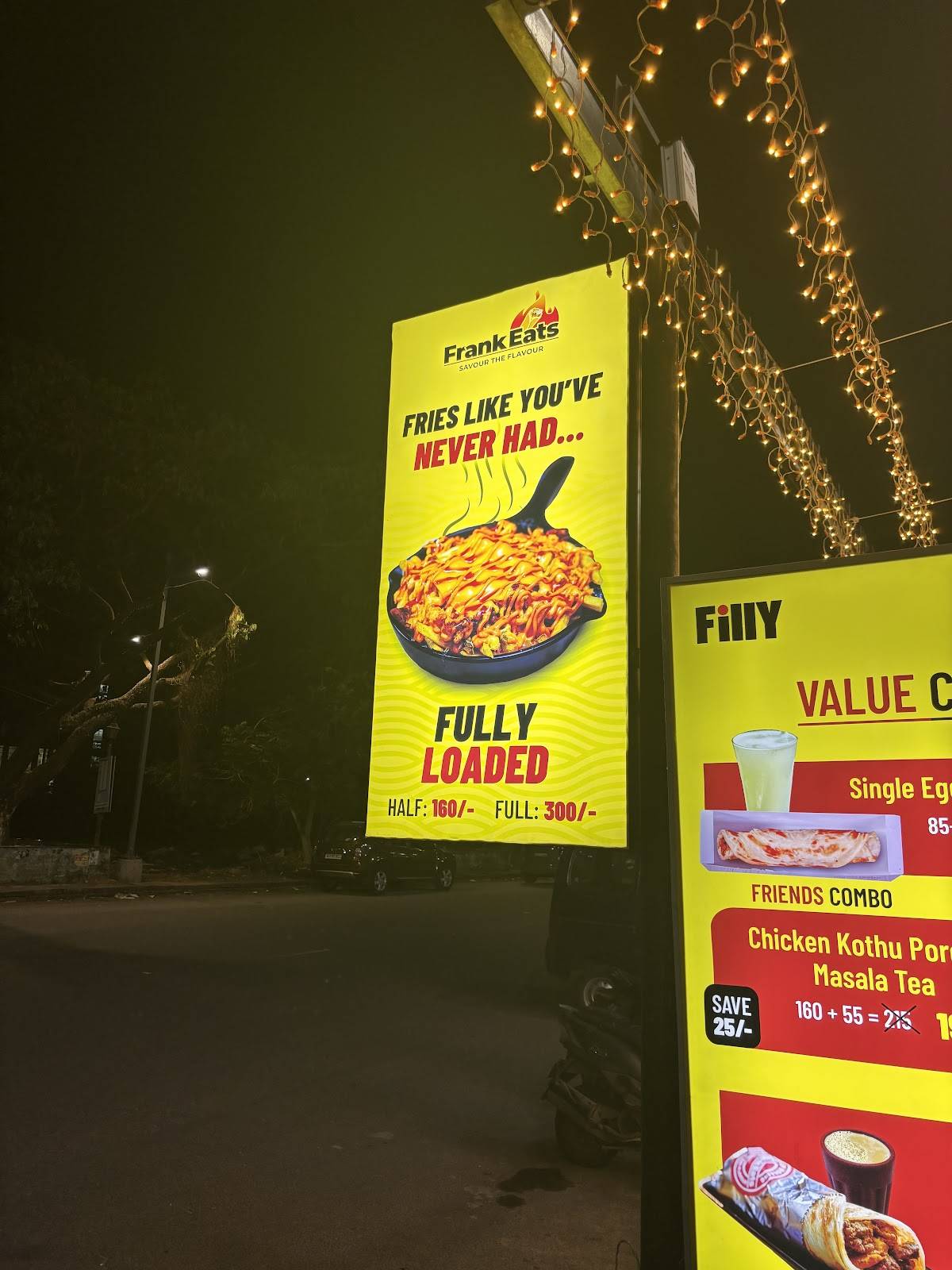 Frank Eats - Filly menu