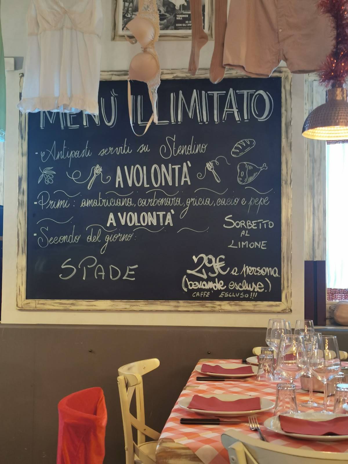 fraschetteria ai tre archi menu