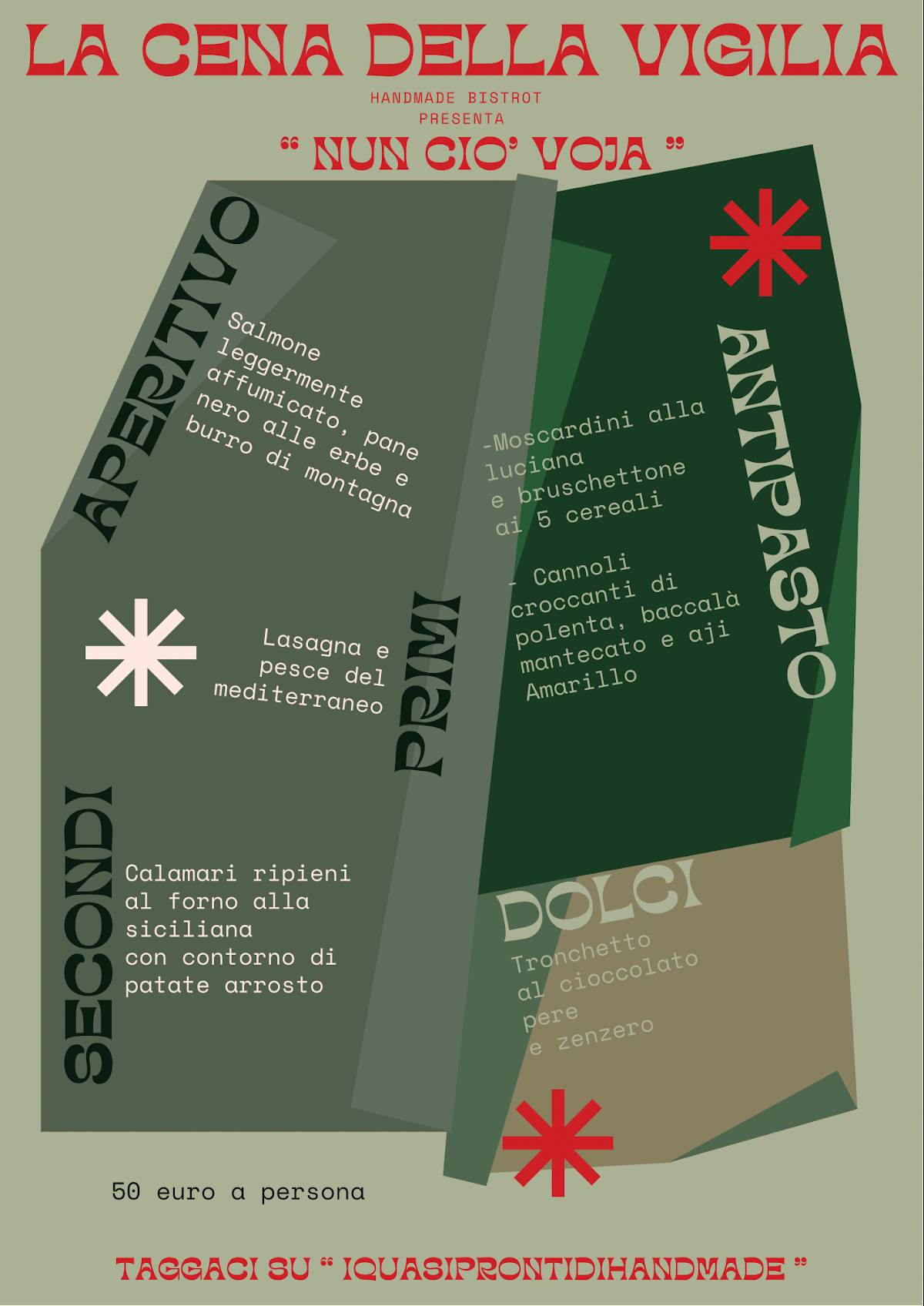 Menu di HandMade Fregene 