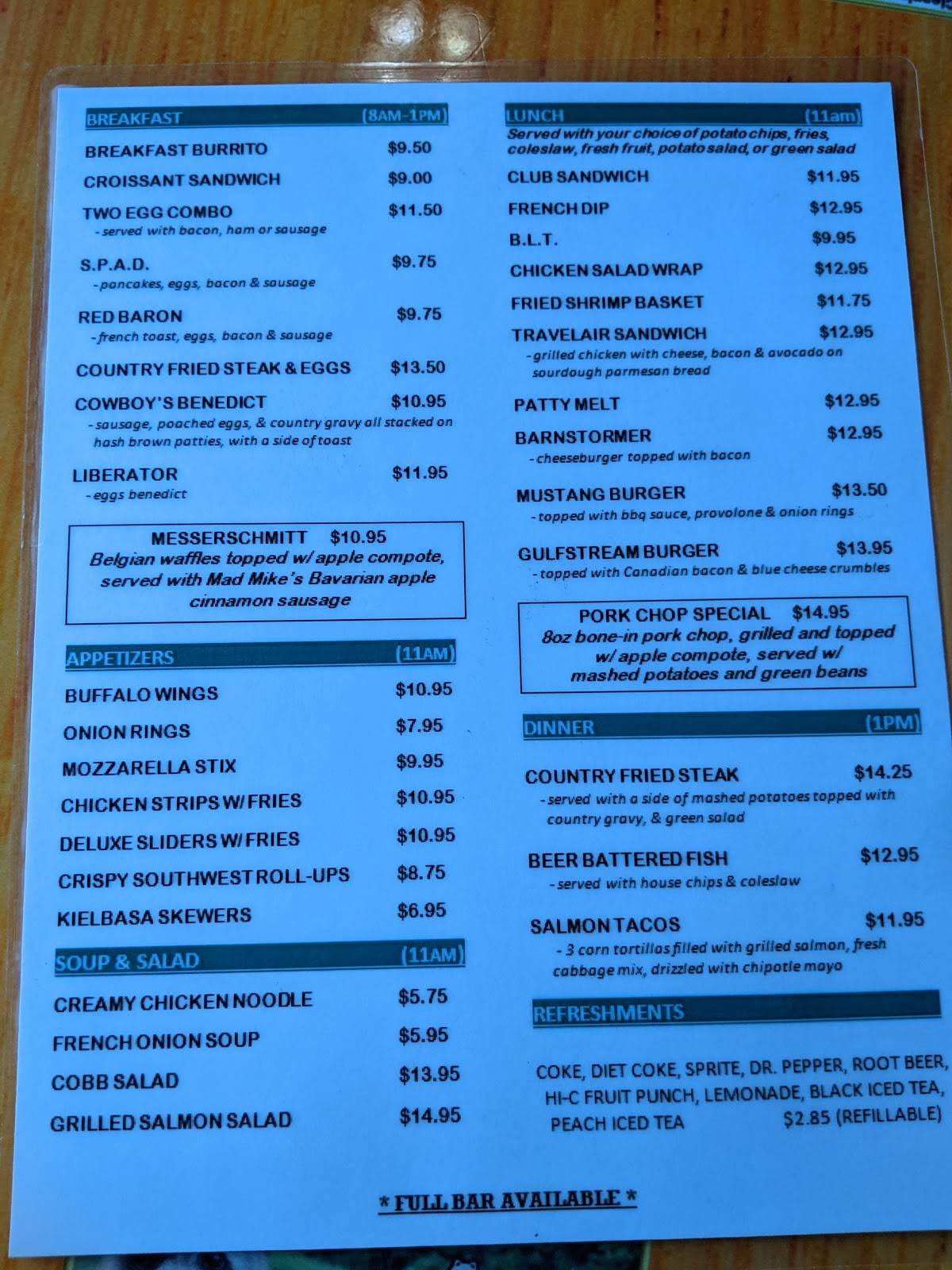 Menu at French Valley Cafe, Murrieta, 37600 Sky Canyon Dr