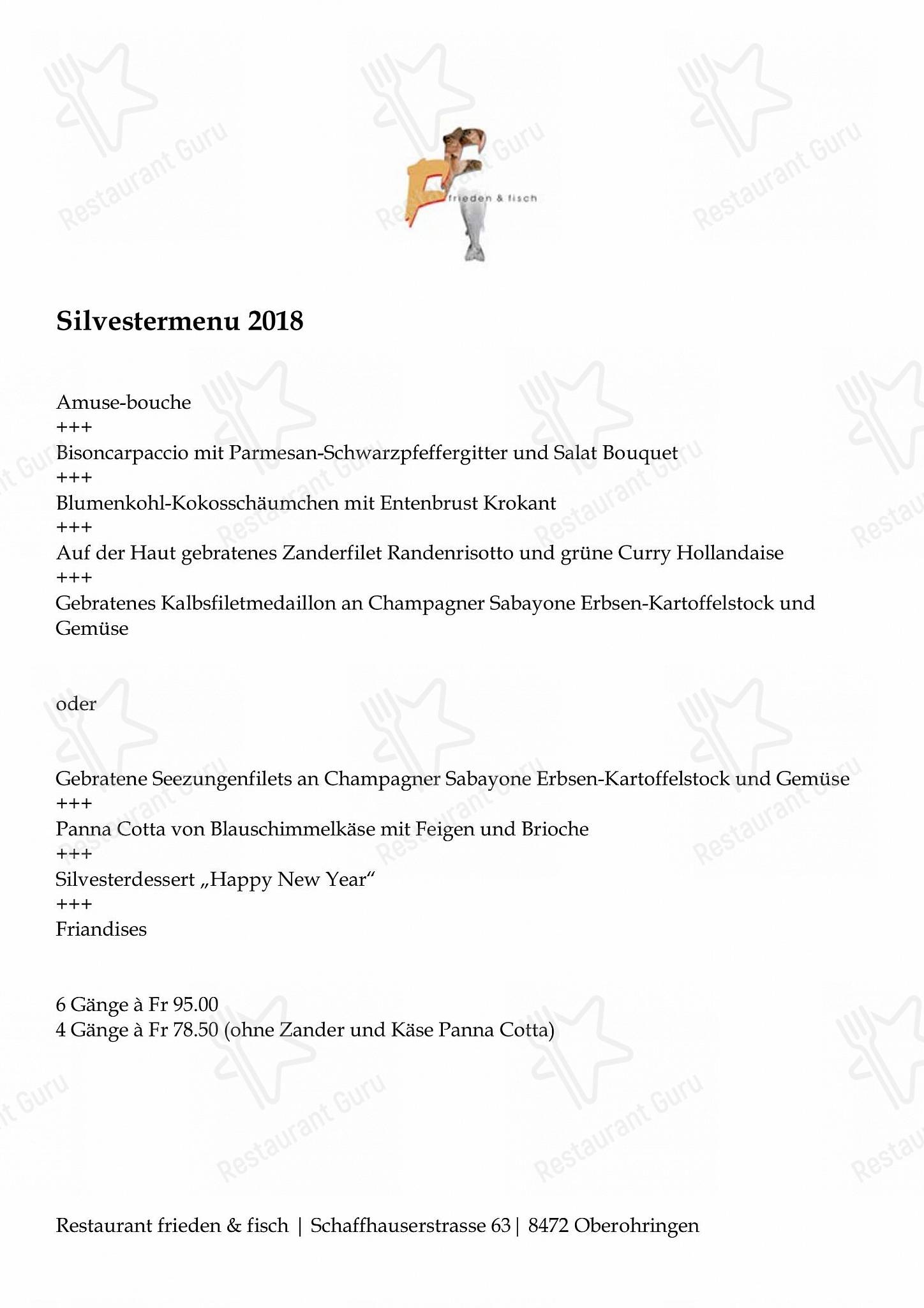 Коктейльная карта per Frieden und Fisch ristorante