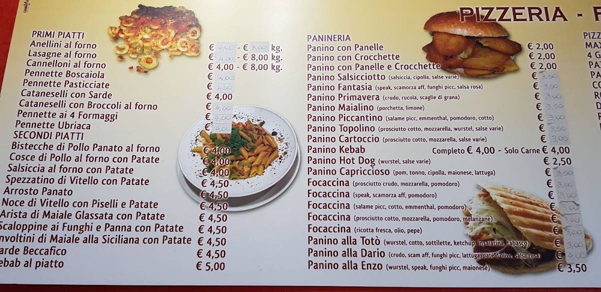 Menu di Friggitoria Del Corso 