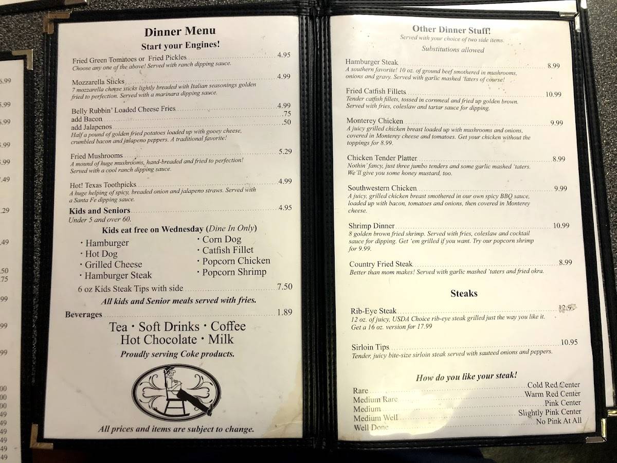 Menu at Front Porch Grill restaurant, Millbrook
