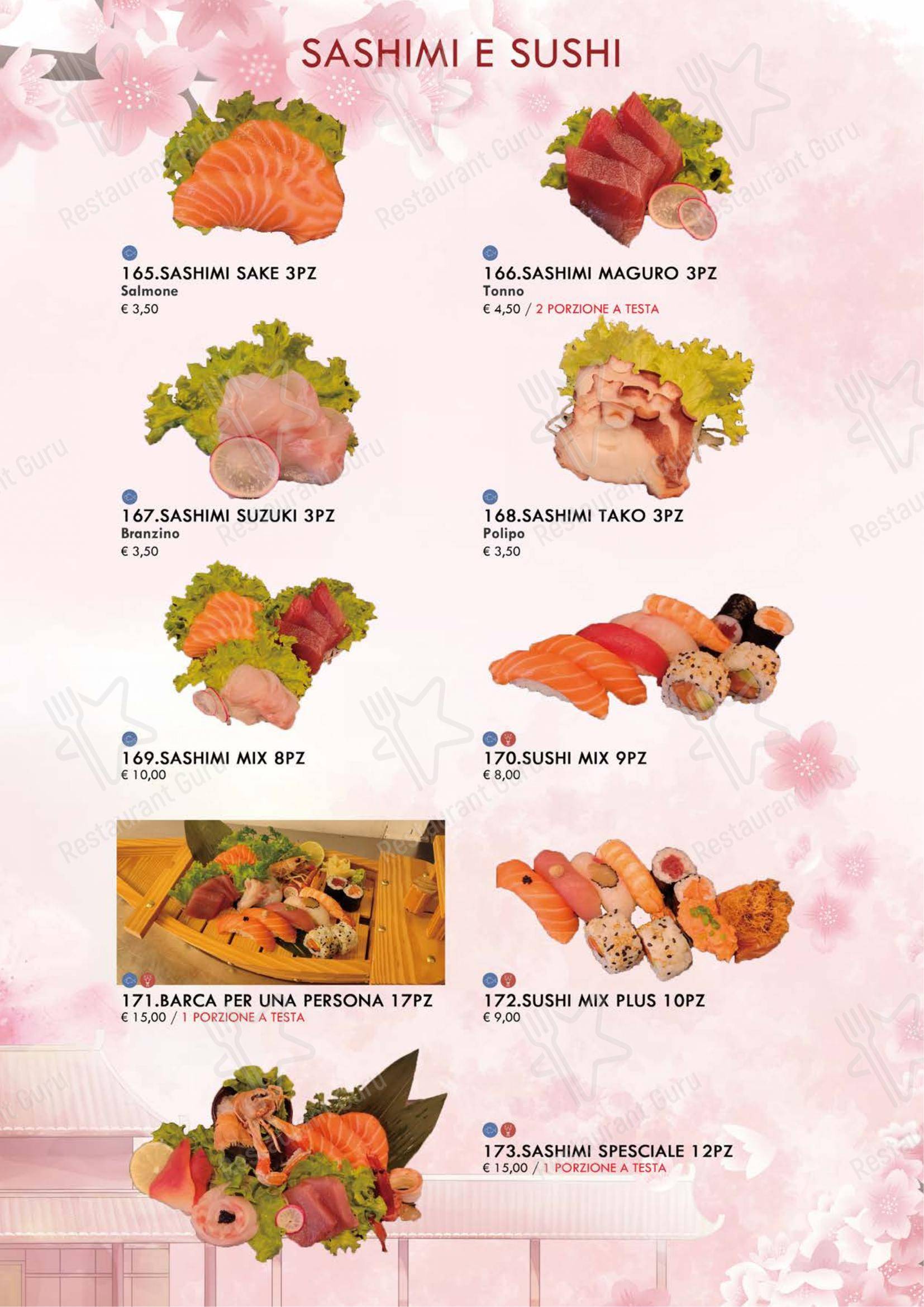 Основное меню per Ristorante Fuji 2 ristorante