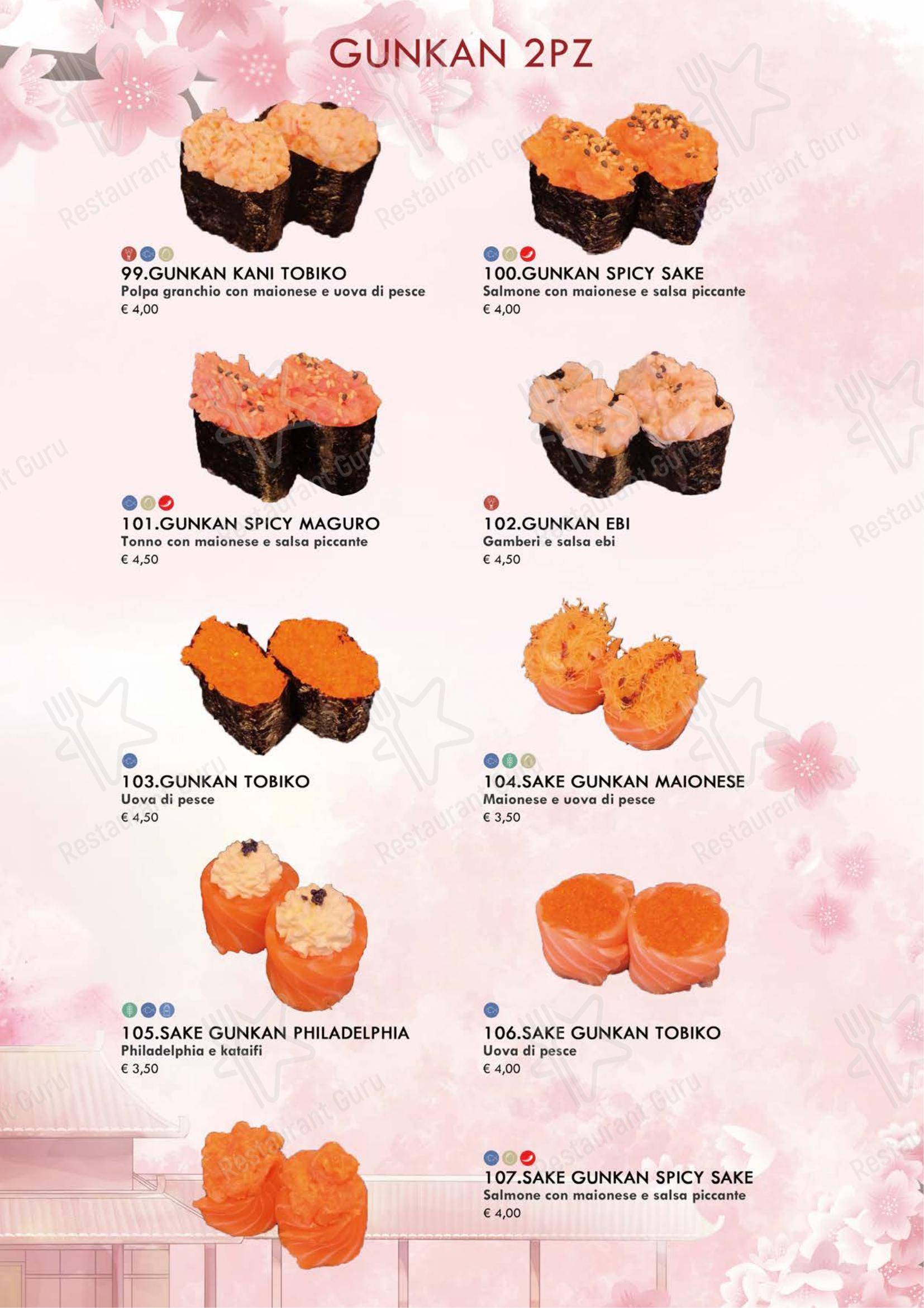 Основное меню per Ristorante Fuji 2 ristorante