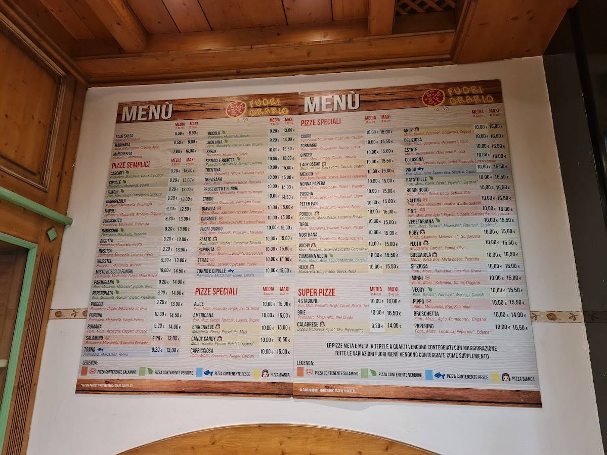 Menu di Fuori Orario 2 Di Maggipinto Roberto C Snc 