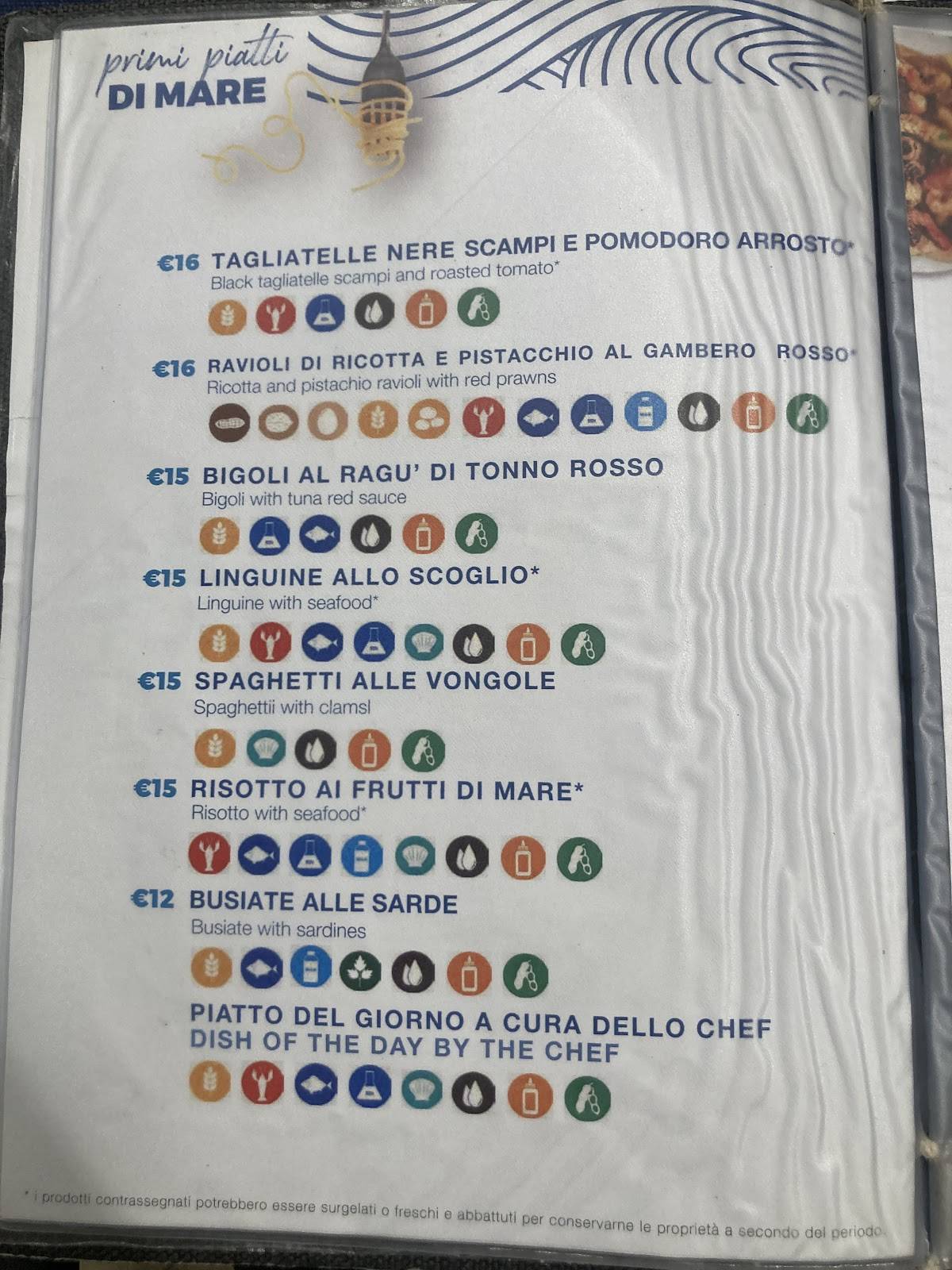 Menu di La Risacca - Ristorante - Pizzeria nuova gestione 