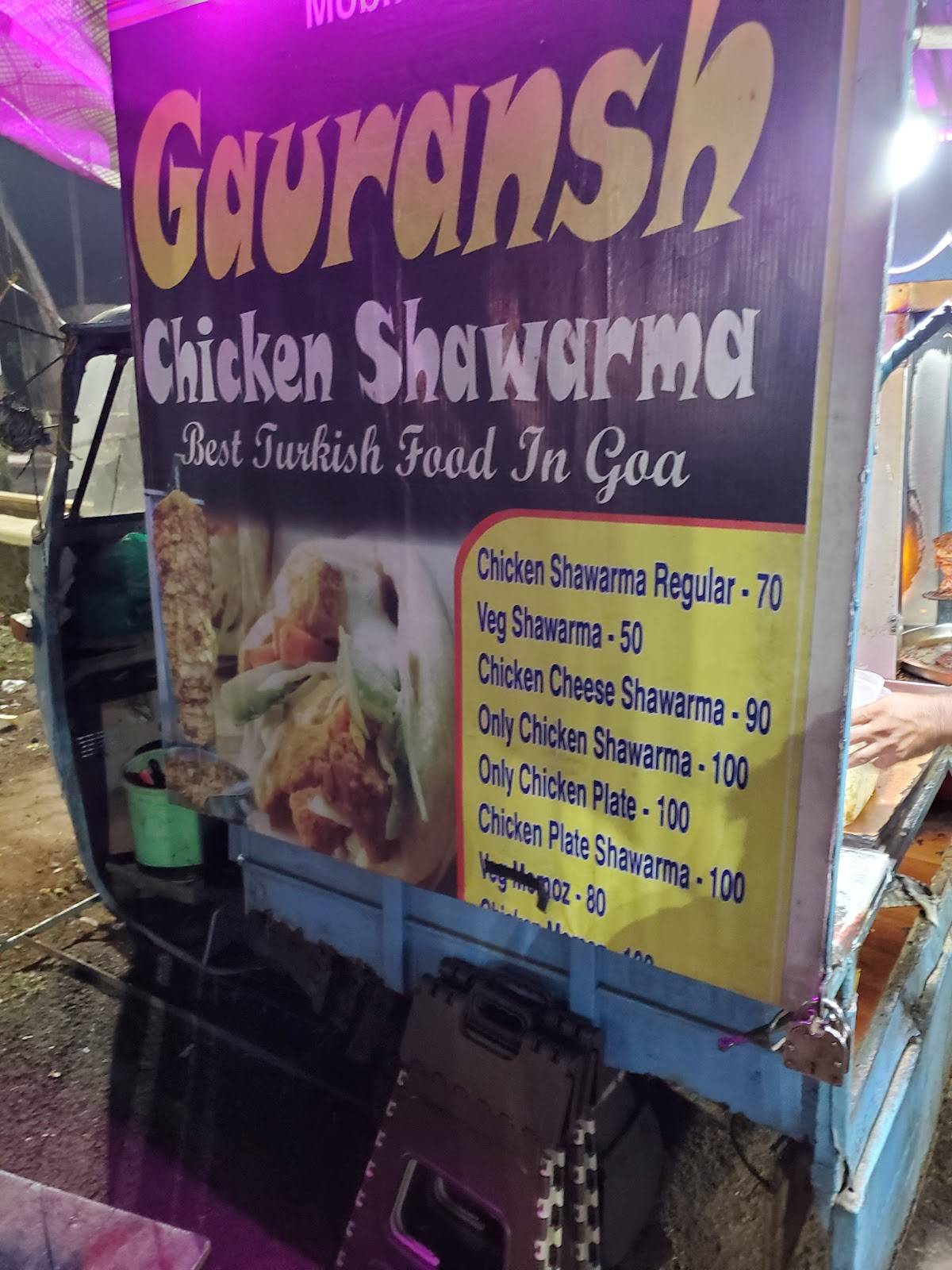 GAURAANSH CHICKEN SHAURAMA menu