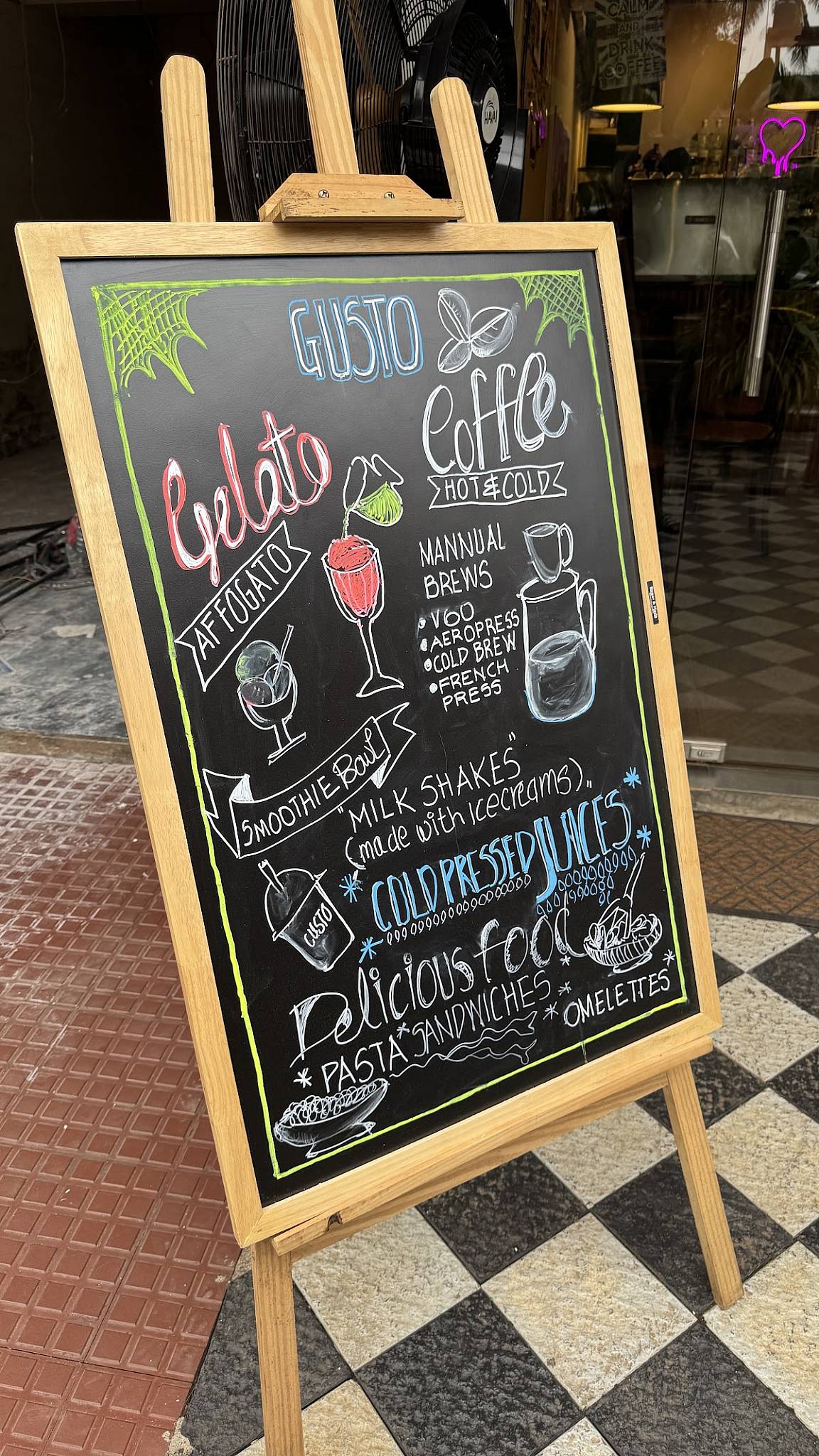GUSTO - Gelato and Coffee Bar menu
