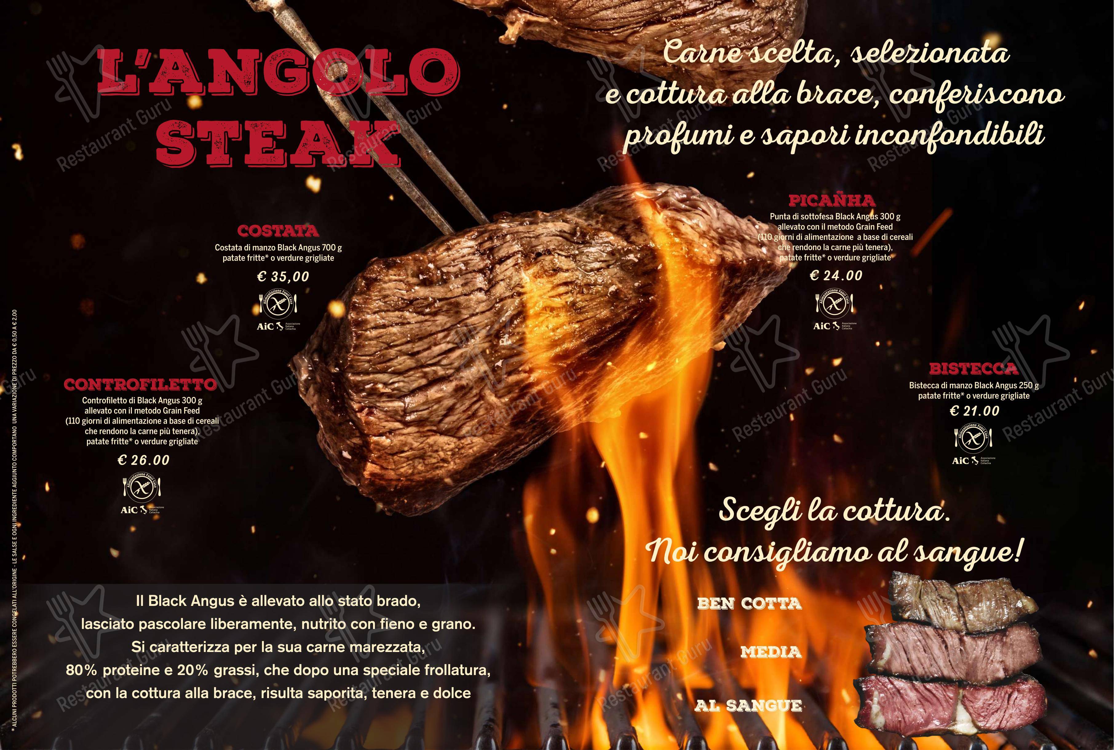 Menu di Ristorante Galloway - Menu