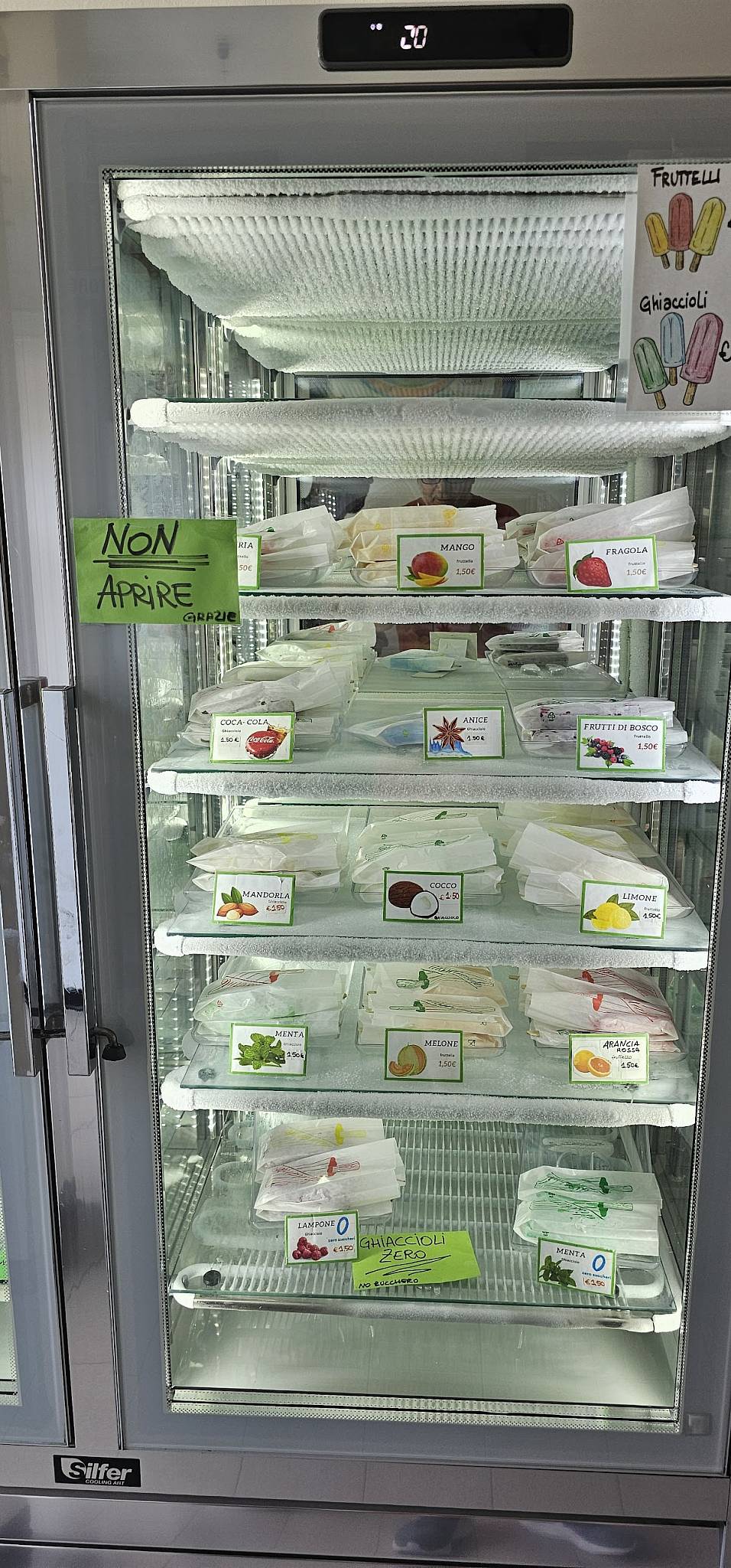 Menu di Gelateria Il Ranocchio di Brugherio 