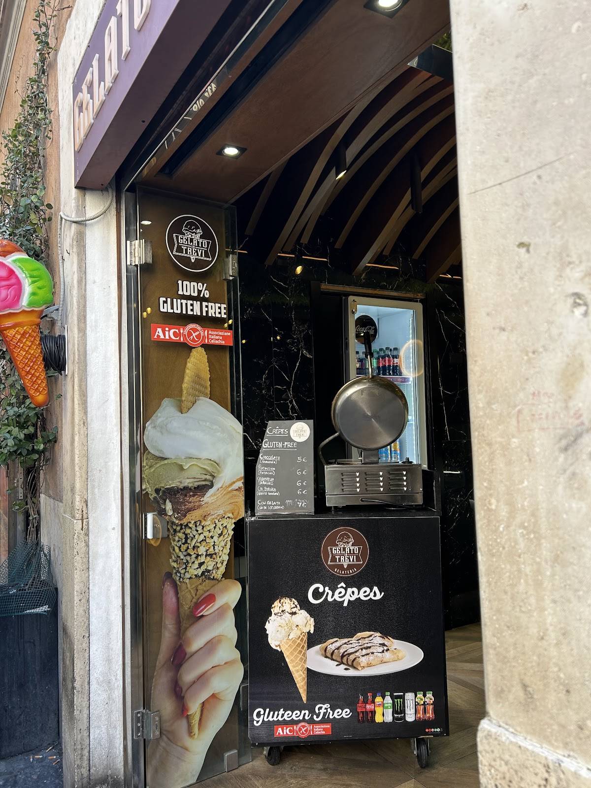 Menu de Gelato in Trevi