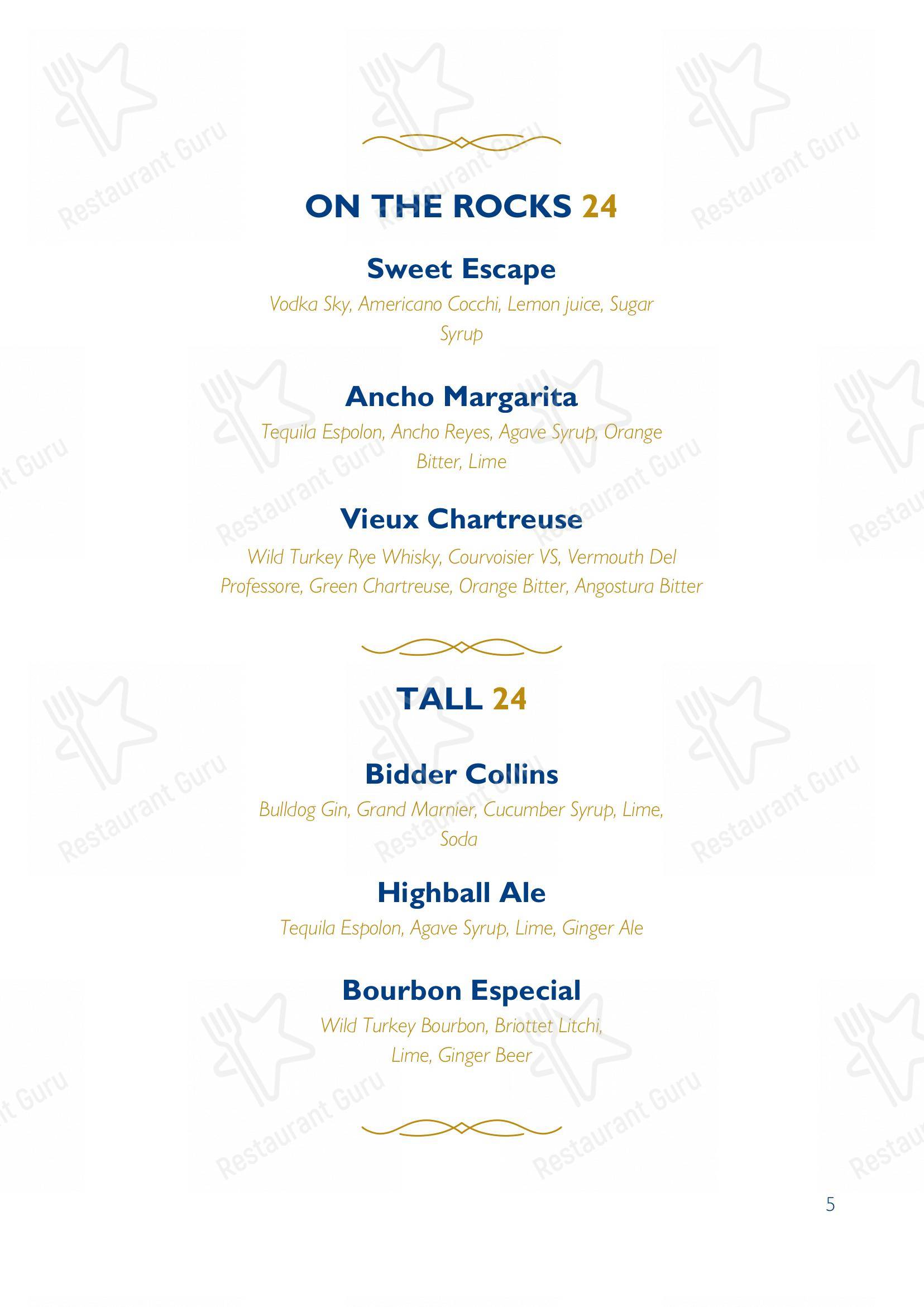 Menu per George in Napoli