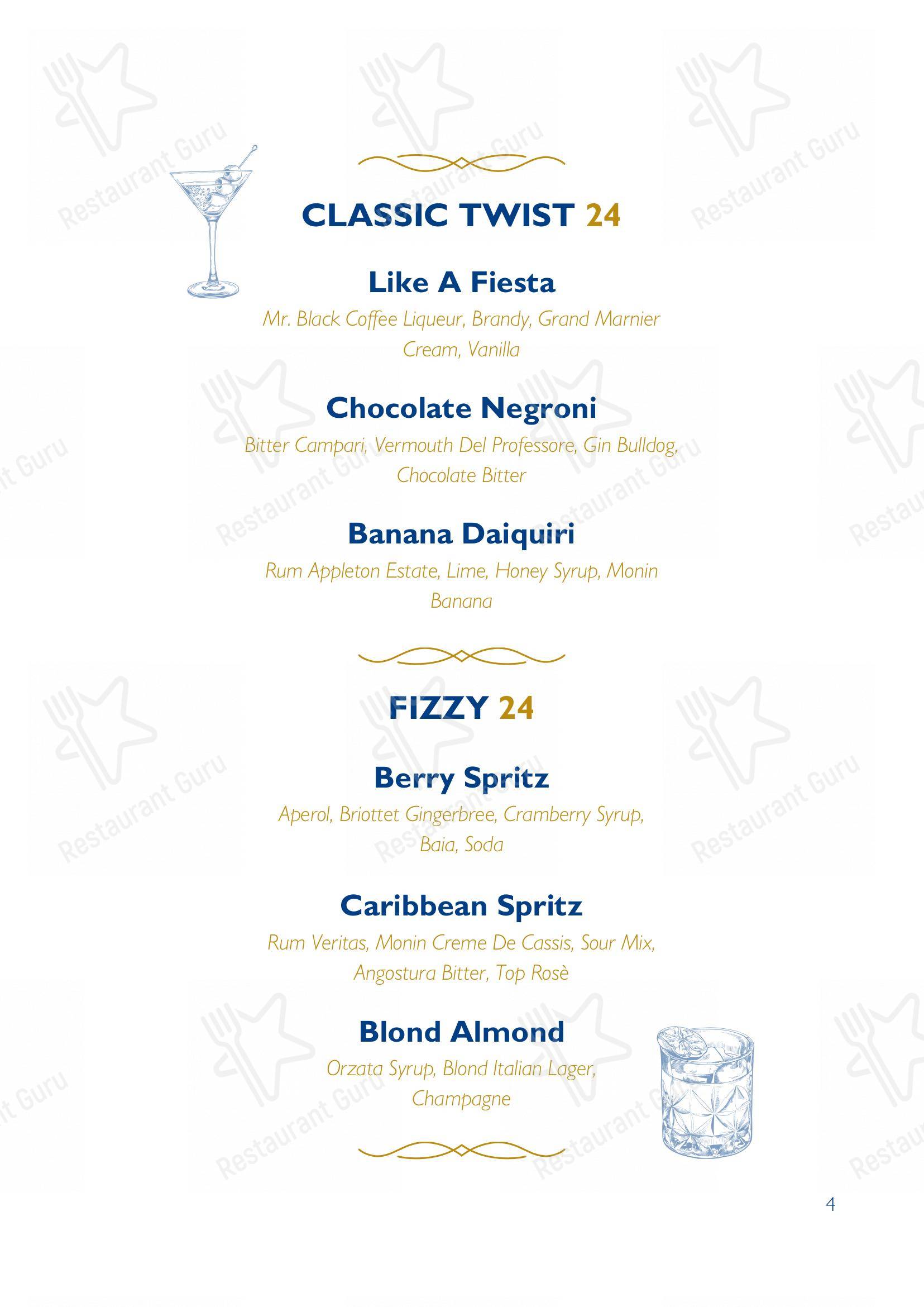 Menu per George pub & bar