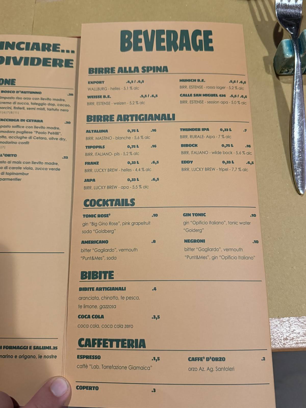 Menu di Gigi Pipa 