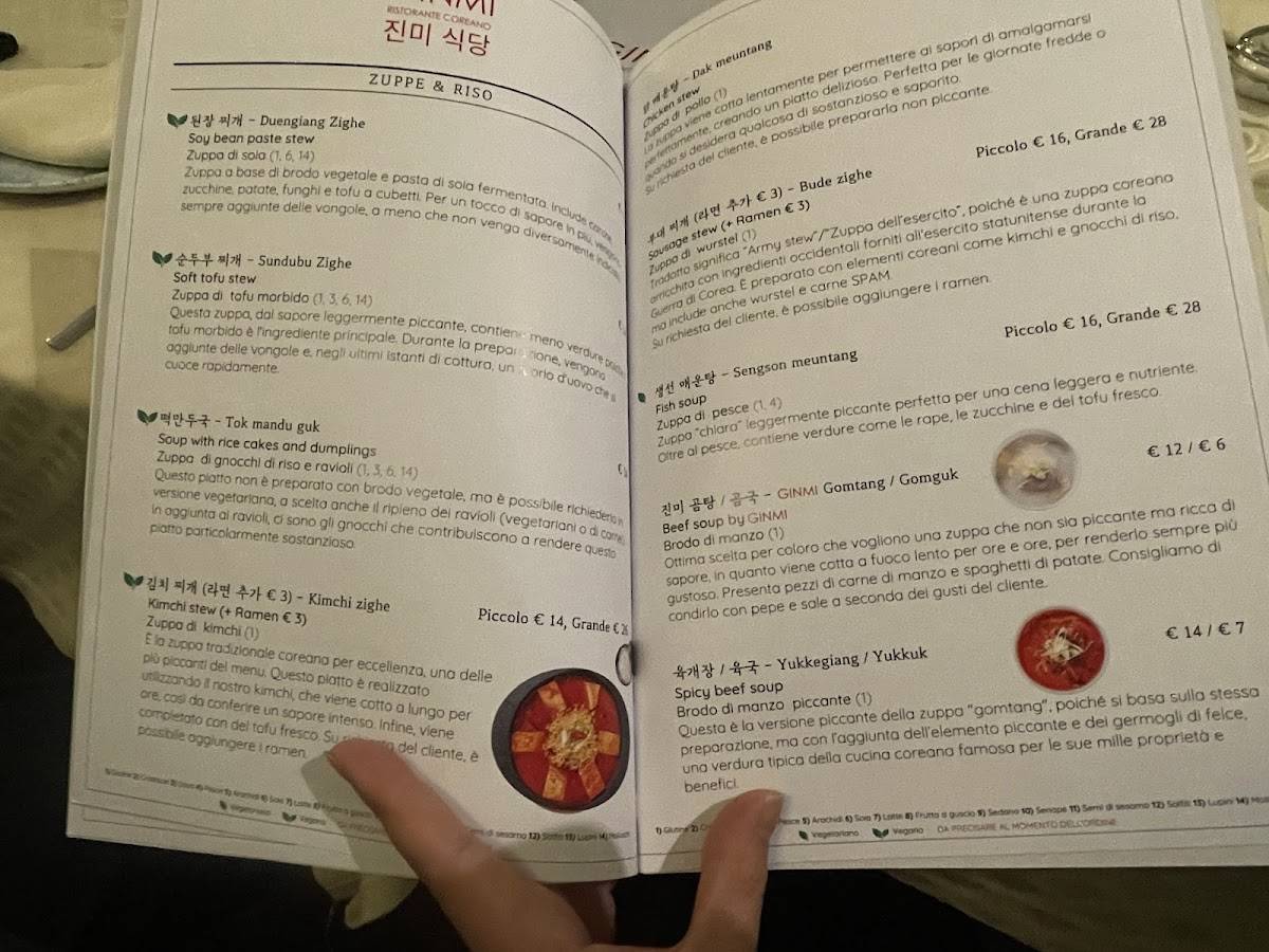 Menu di Ginmi 