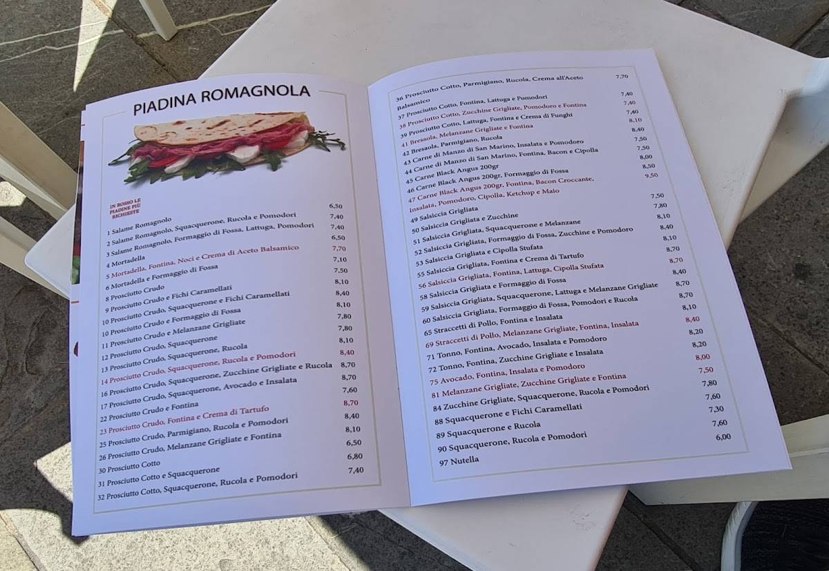 Menu di Giulietti Km0 