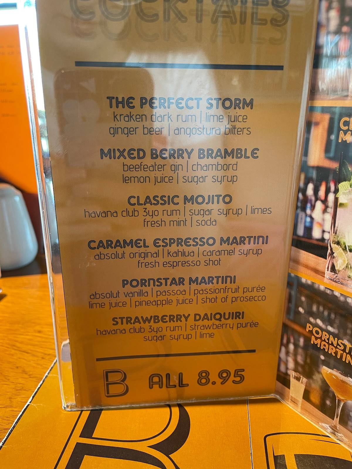 Menu at Bellevue Arms pub & bar, Glengormley