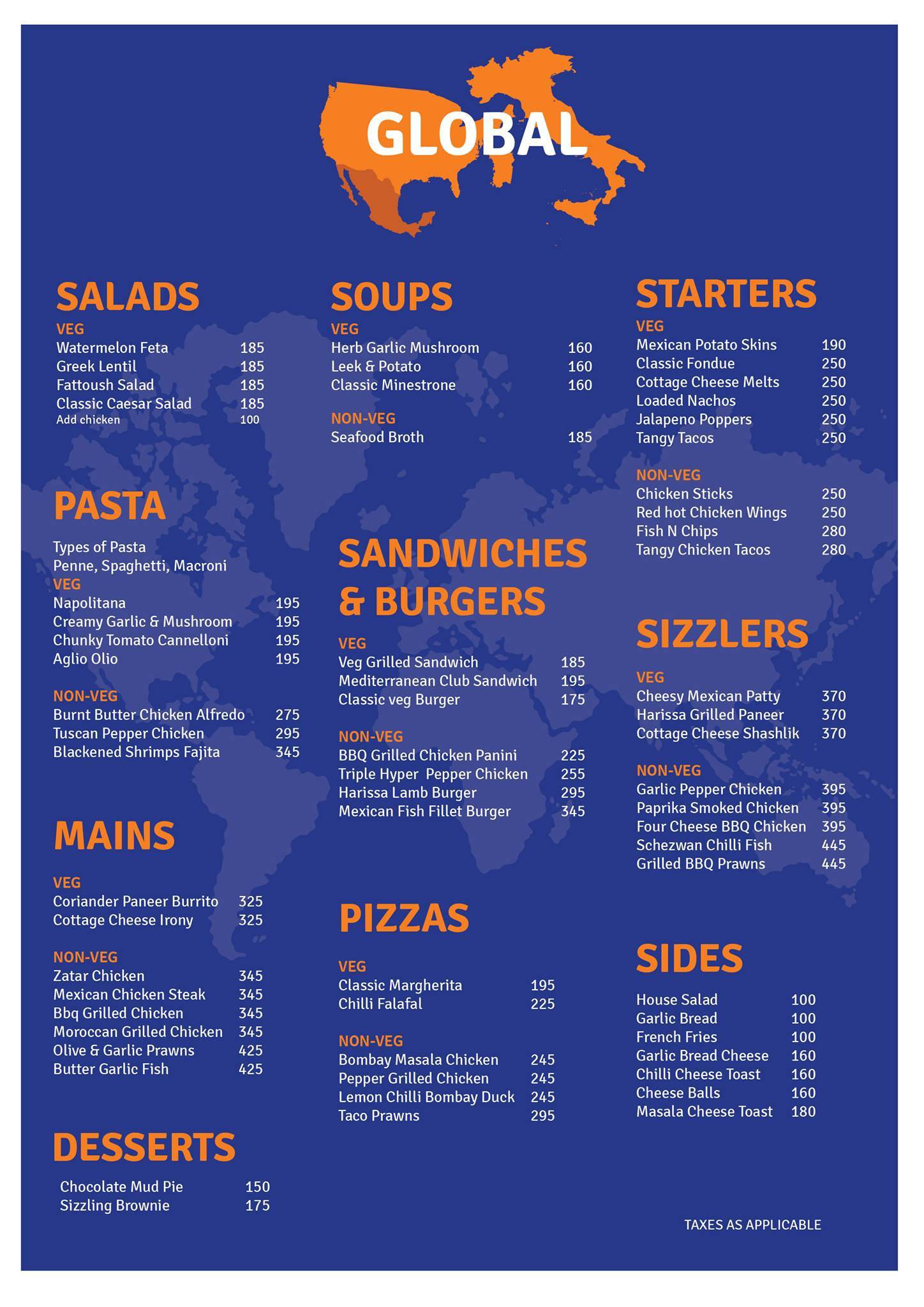 Global Binge by ashraya menu