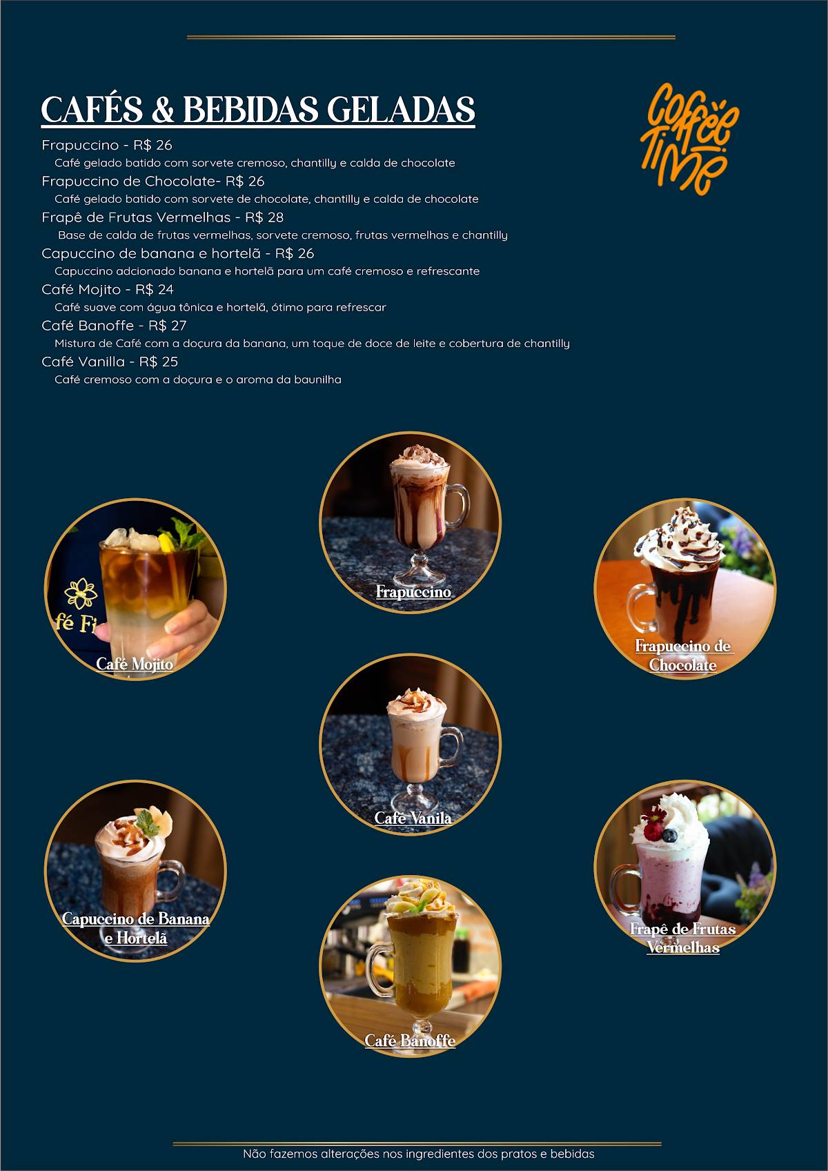 Café Fiori cardápio