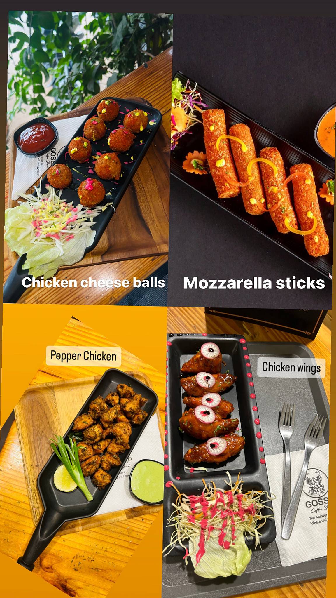 Gossip Coffee Shack menu