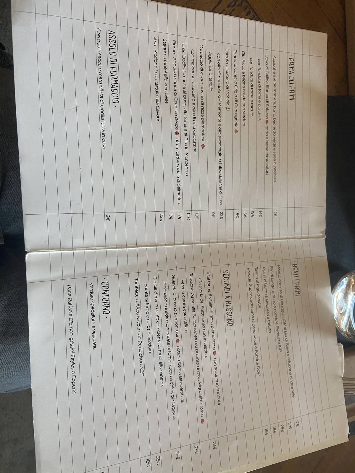 Menu di Goustò 