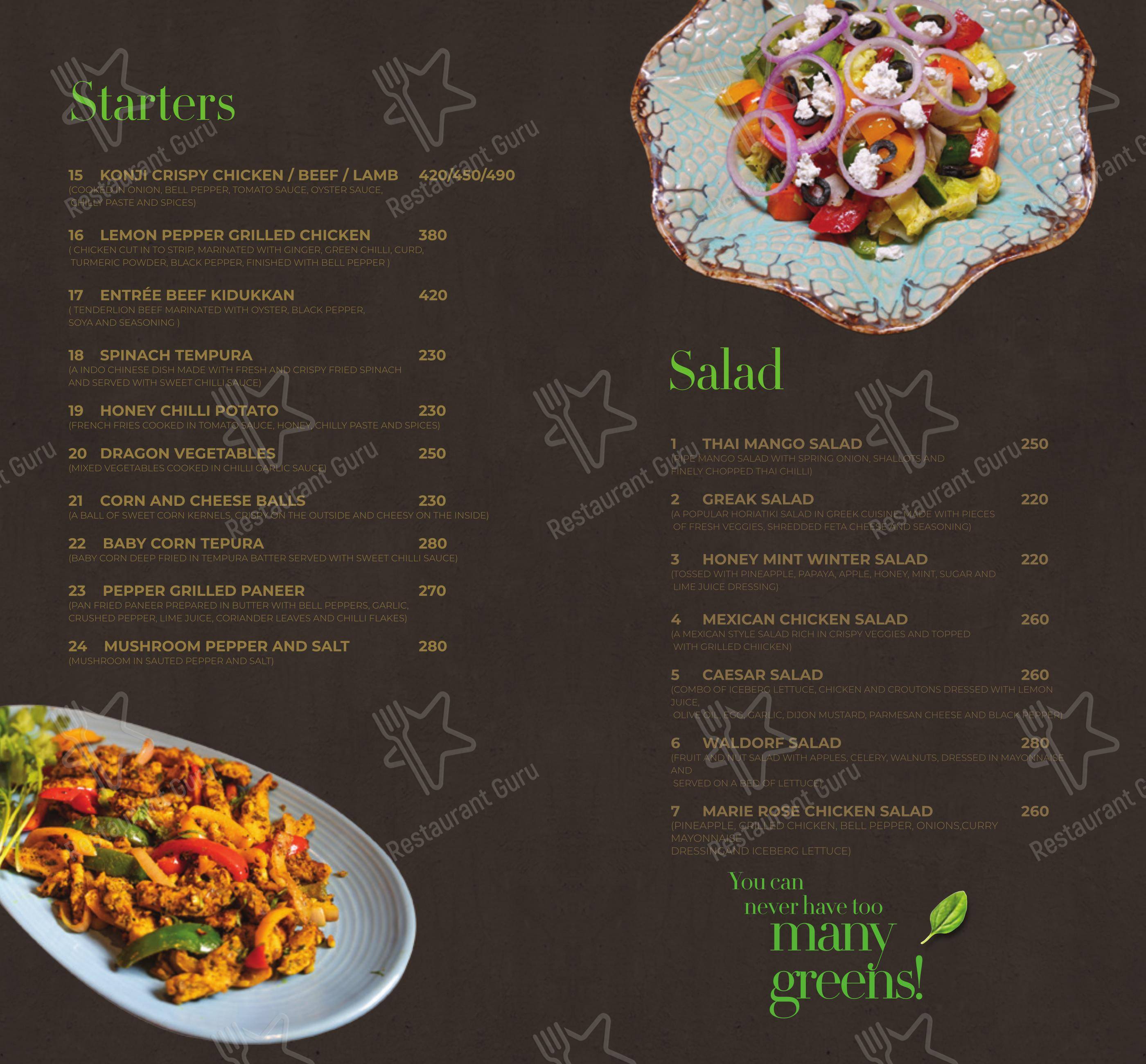 Grand Entree - Menu