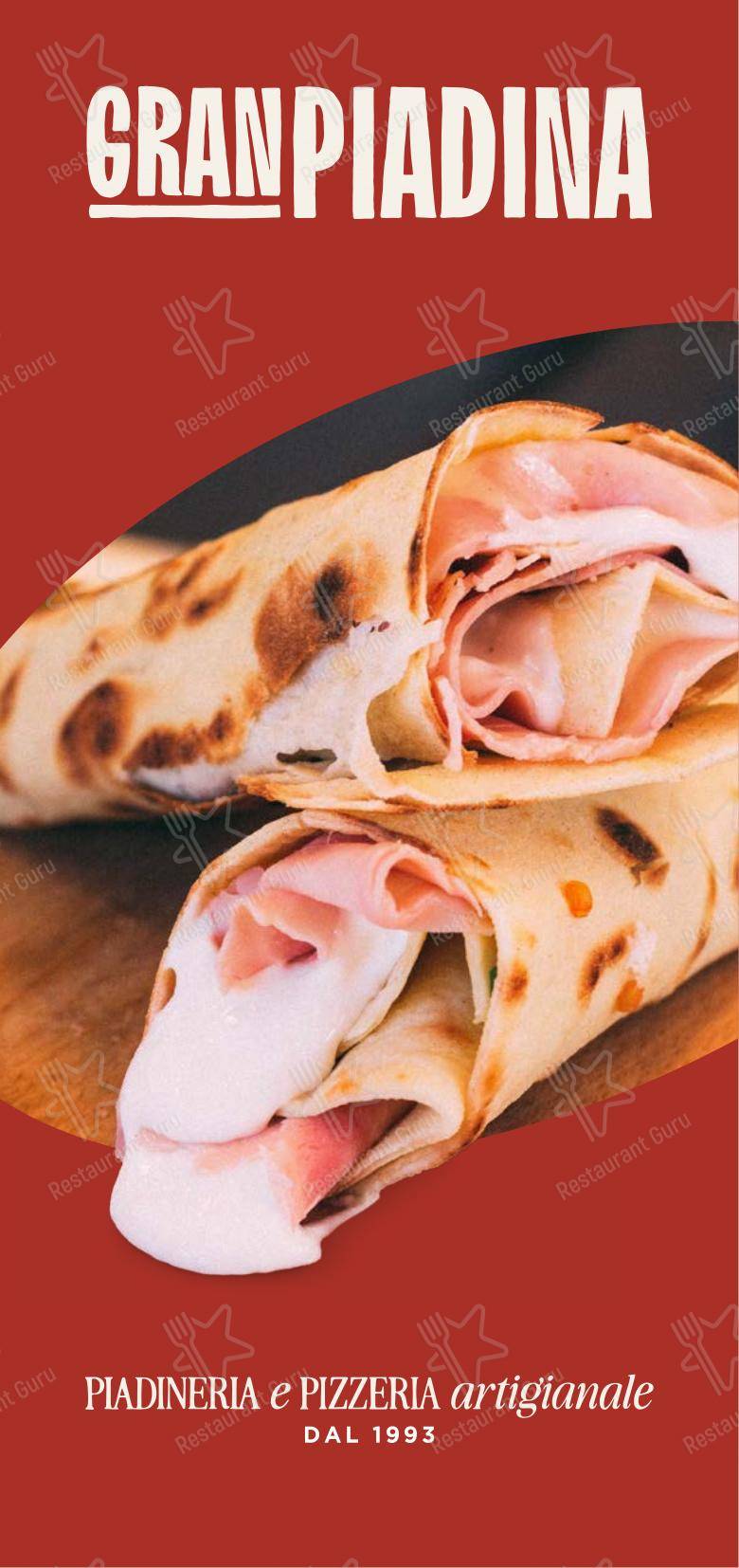 Menu per Granpiadina in Como