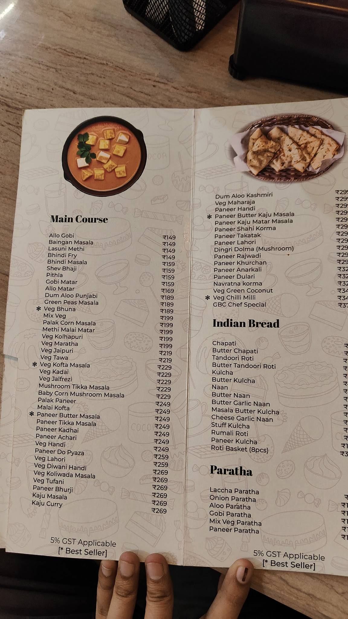 Green Bakes & Restaurant menu