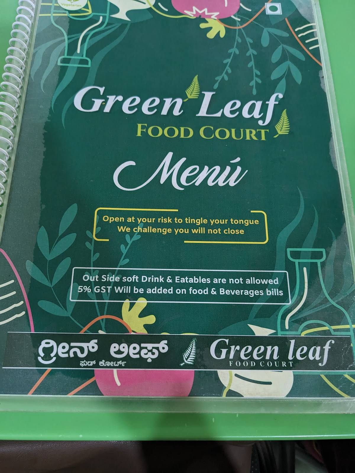 Green Leaf Food Court menu