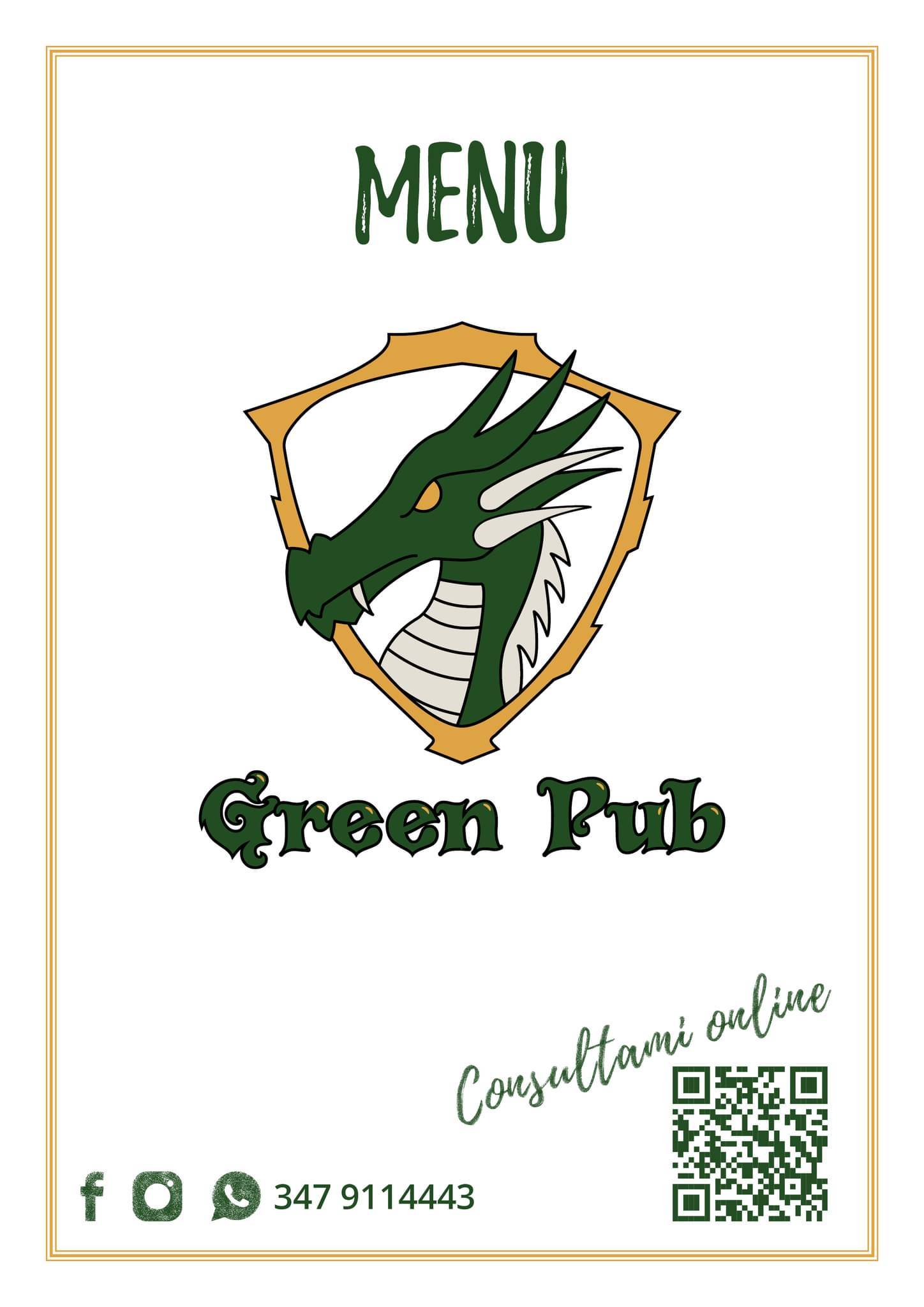 Menu di Green Pub 