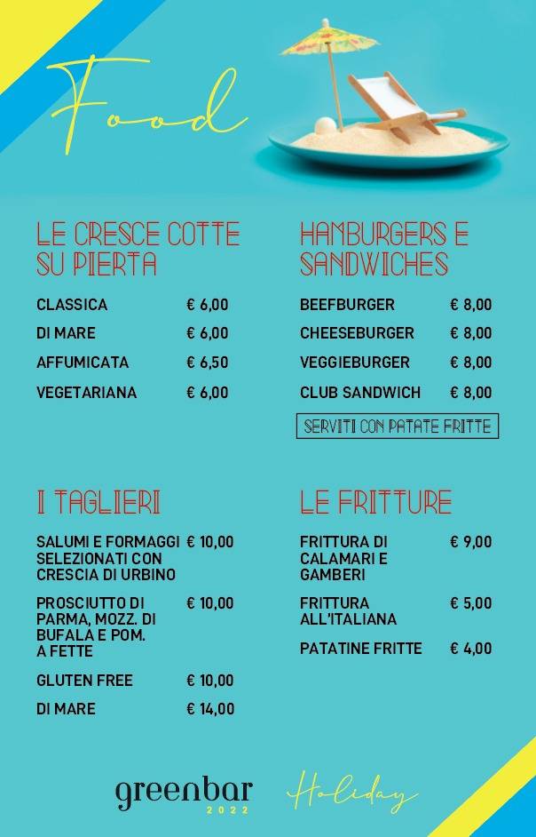 Menu di GreenBar 
