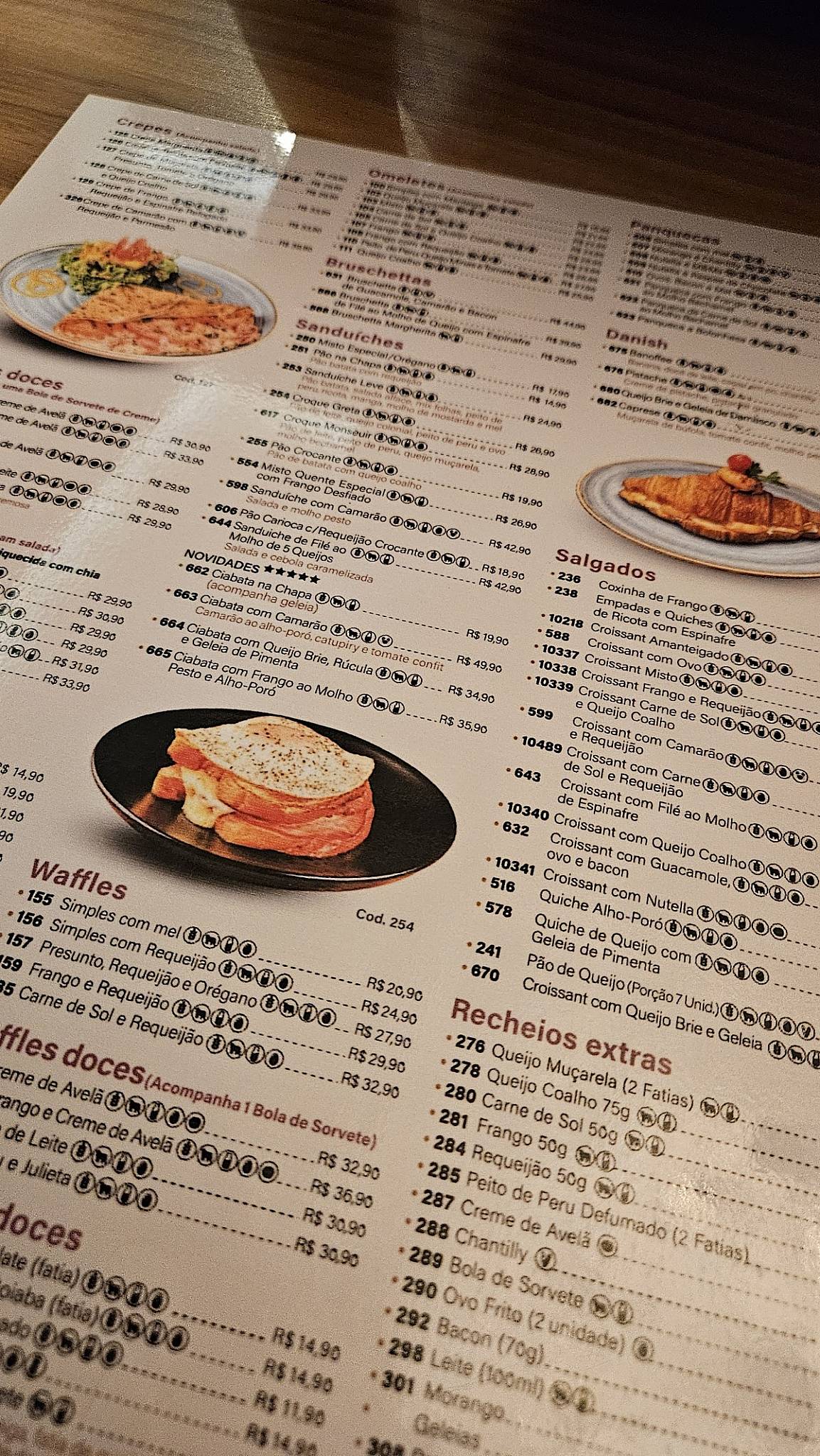 Greta Café cardápio