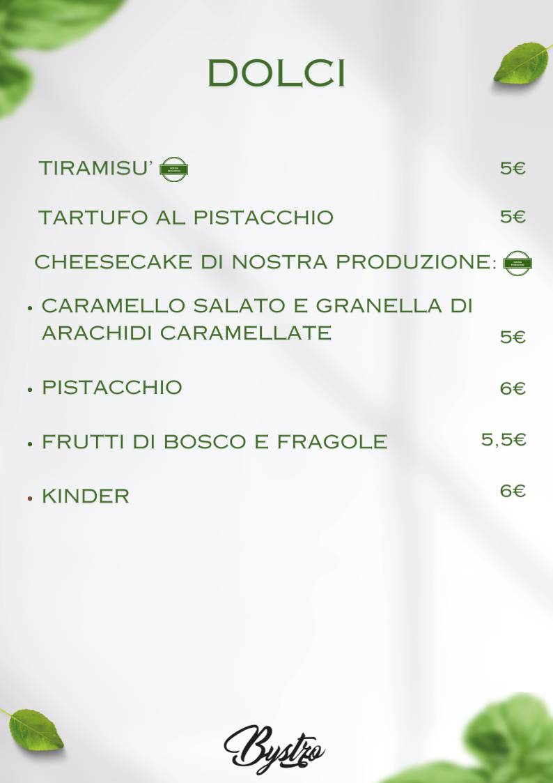 Menu di Bystro 