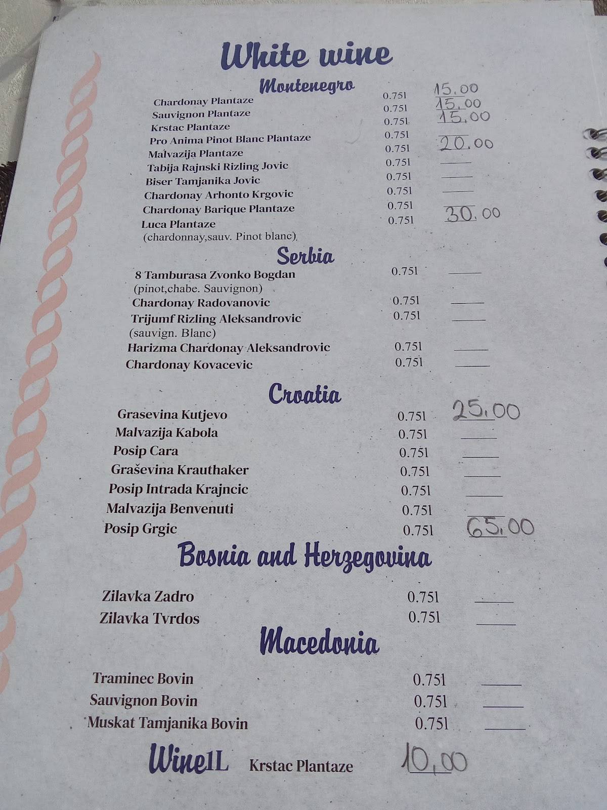 Menu de Gurman