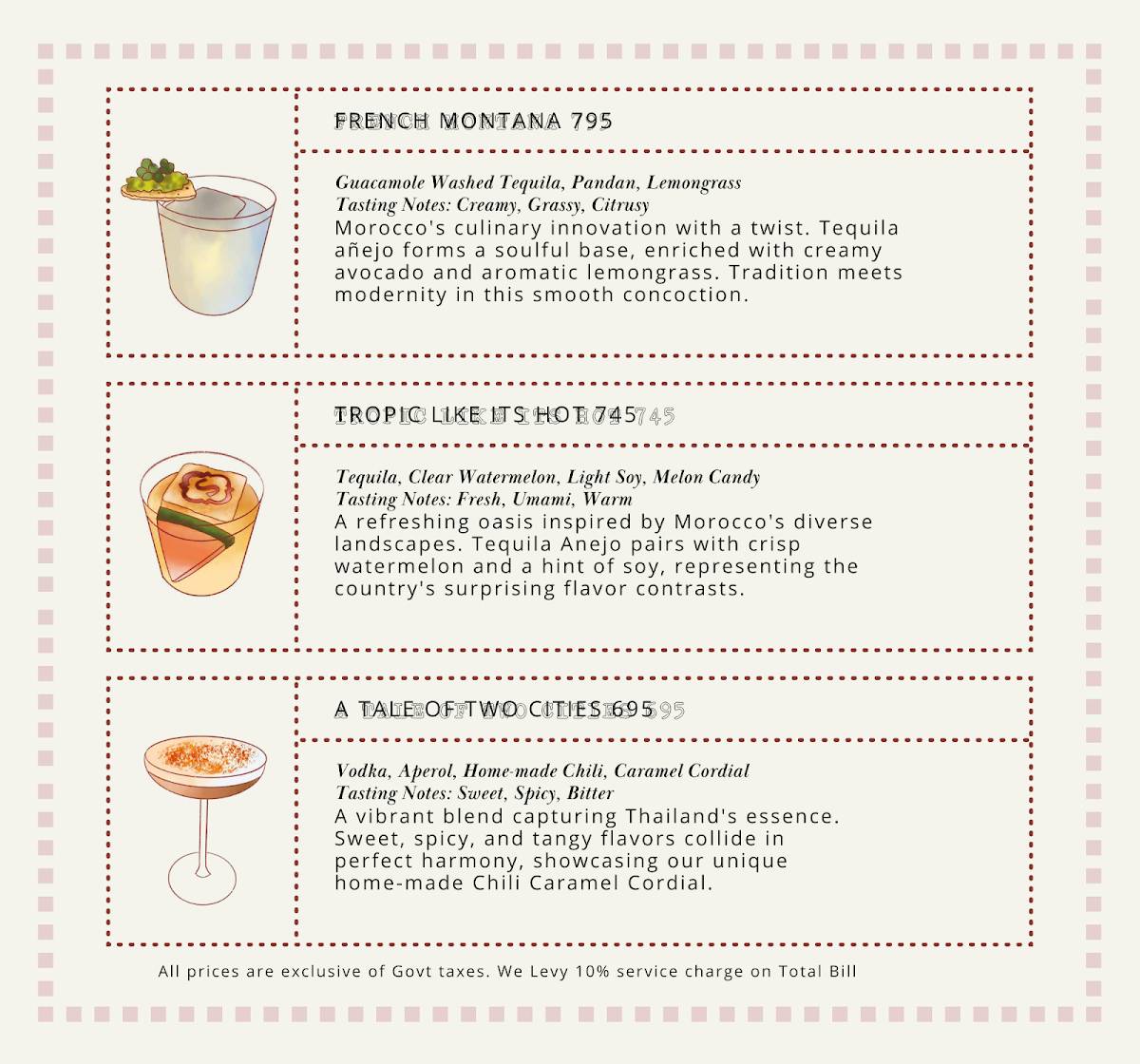 Sorbo menu