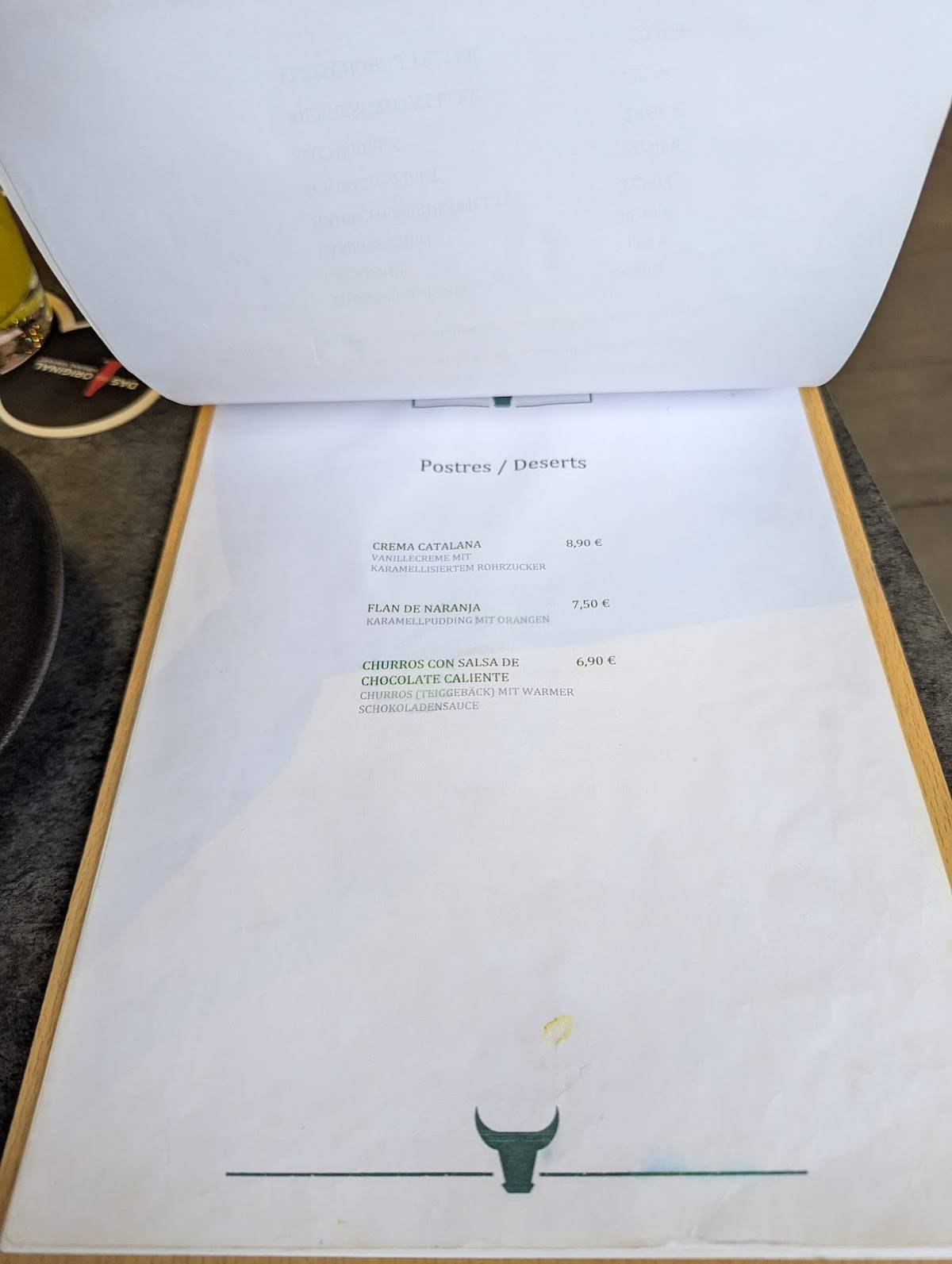 Menu de Gutierrez