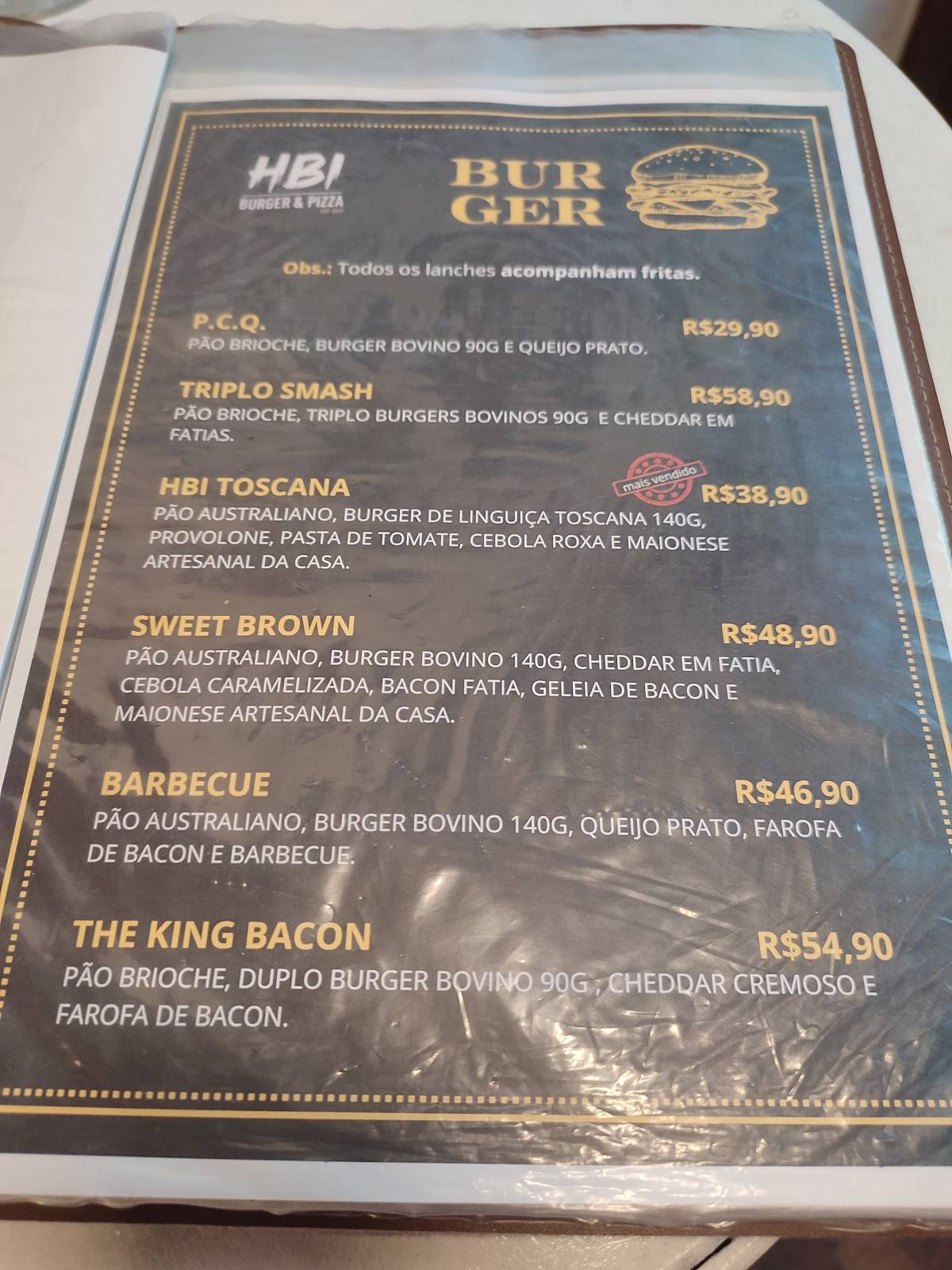 HBI Play House cardápio